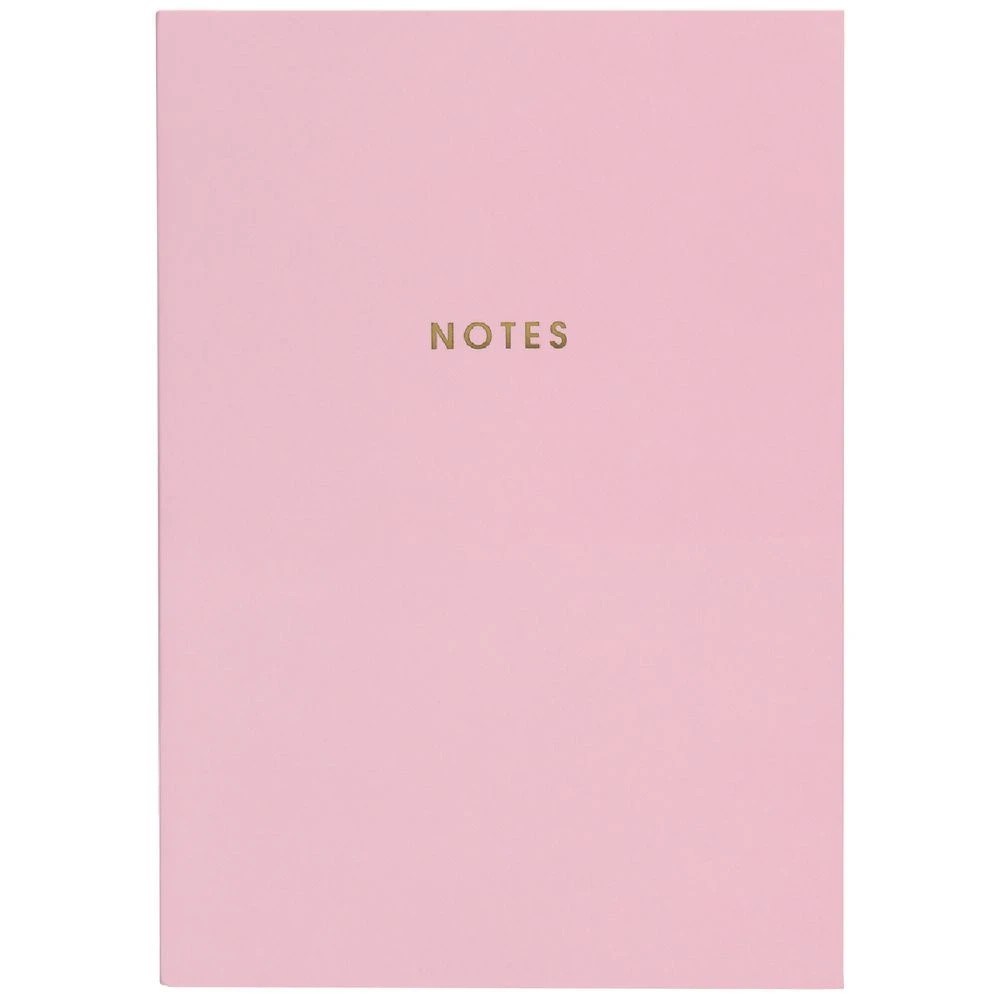 1 Otto A5 Colour Block Notebook 160 Pages Pastel Pink, 1 of 2