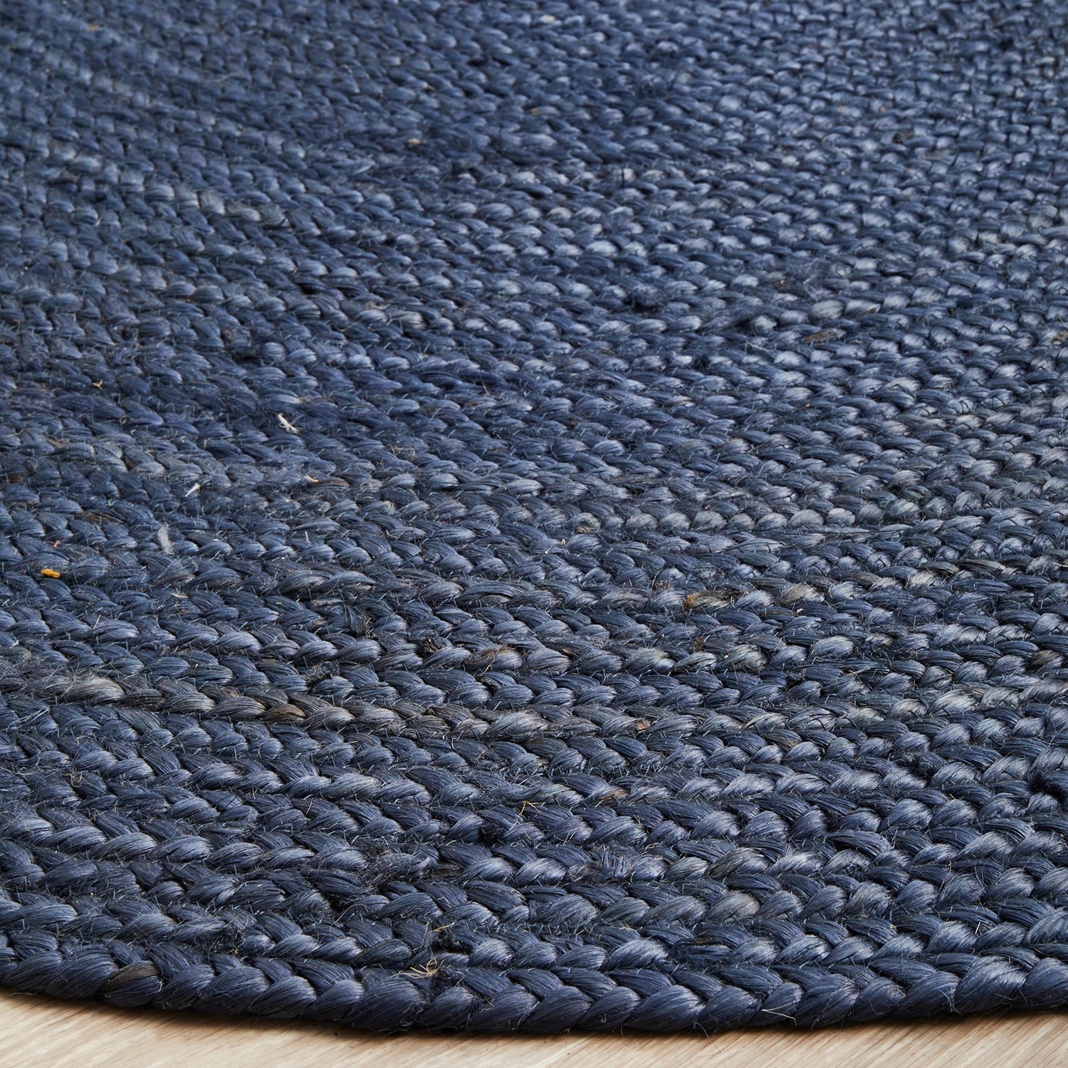 5 Common Ground Rugs Shoreline  220x150cm - Medium Oval Hand Braided Jute Rug - Blue, 5 of 9