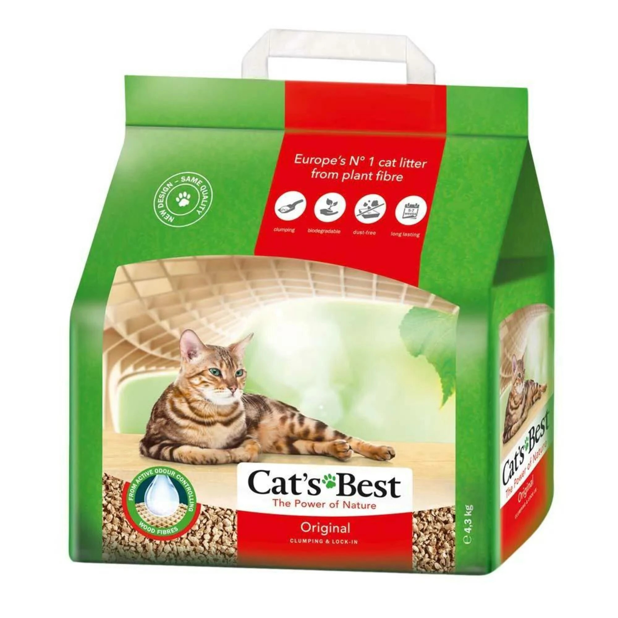 1 Cats Best Original Clumping Cat Litter 4.3kg/10L, 1 of 1