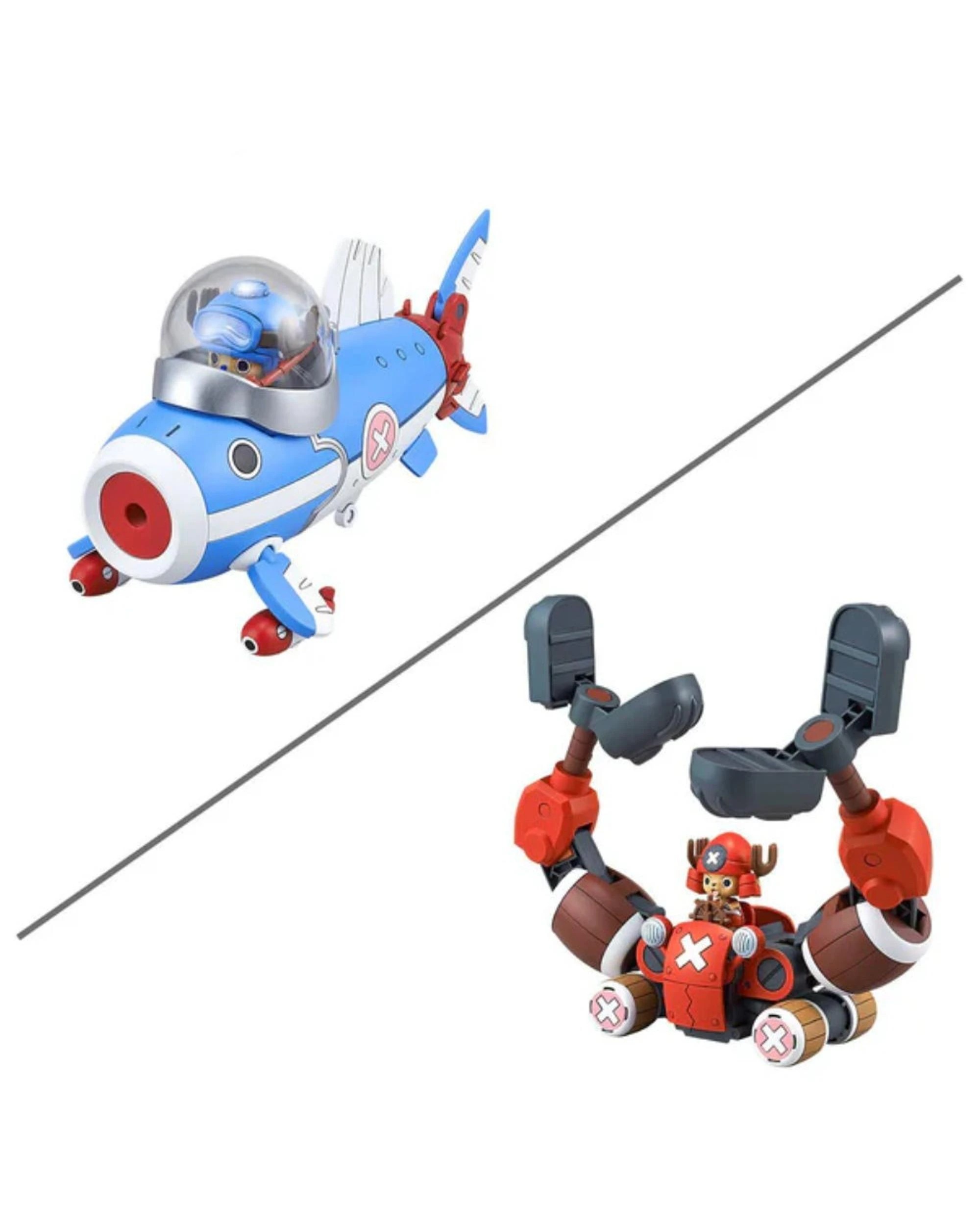 2 Bandai One Piece Chopper Robot 3 and 5 Chopper Submarine and Chopper Crane, 2 of 6