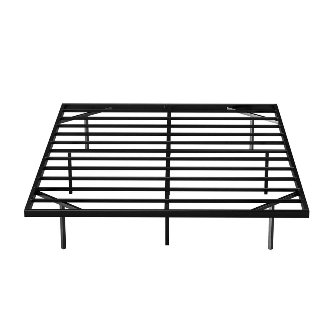 3 Artiss Queen Bed Frame,Floating Metal Bed Frame with Smart LED Lights - Sturdy Metal Platform Bed Base - Black, 3 of 7