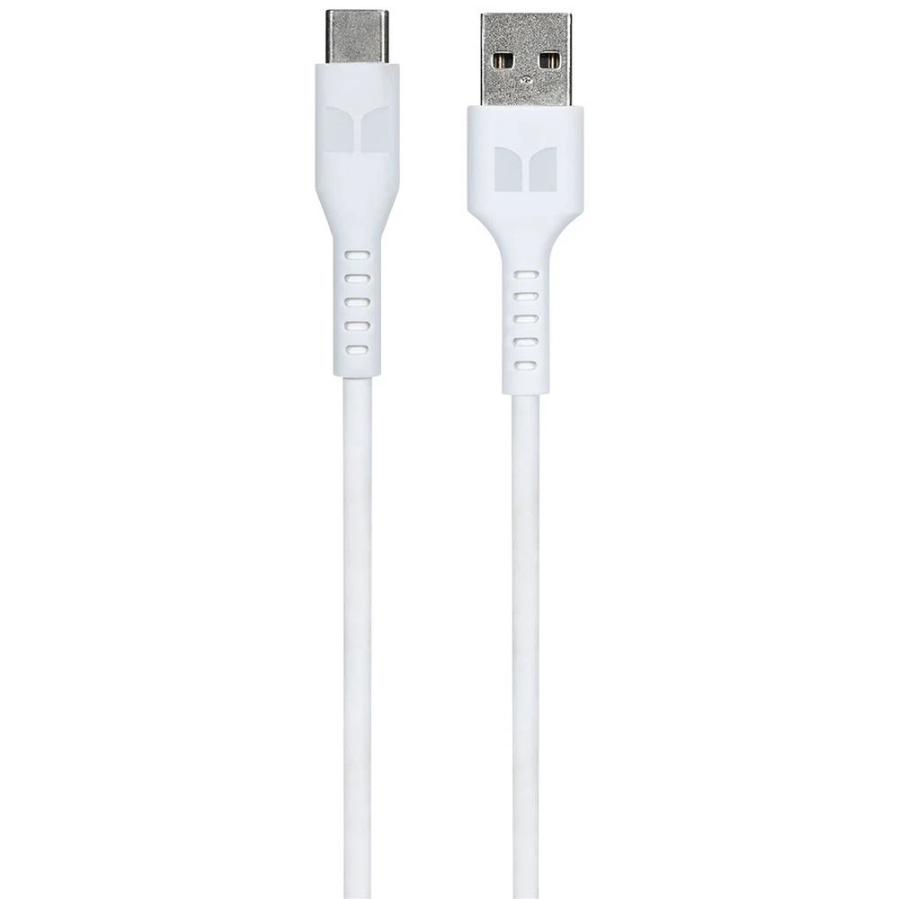 1 Monster TPE USB-C to USB-A Cable 2m White, 1 of 2
