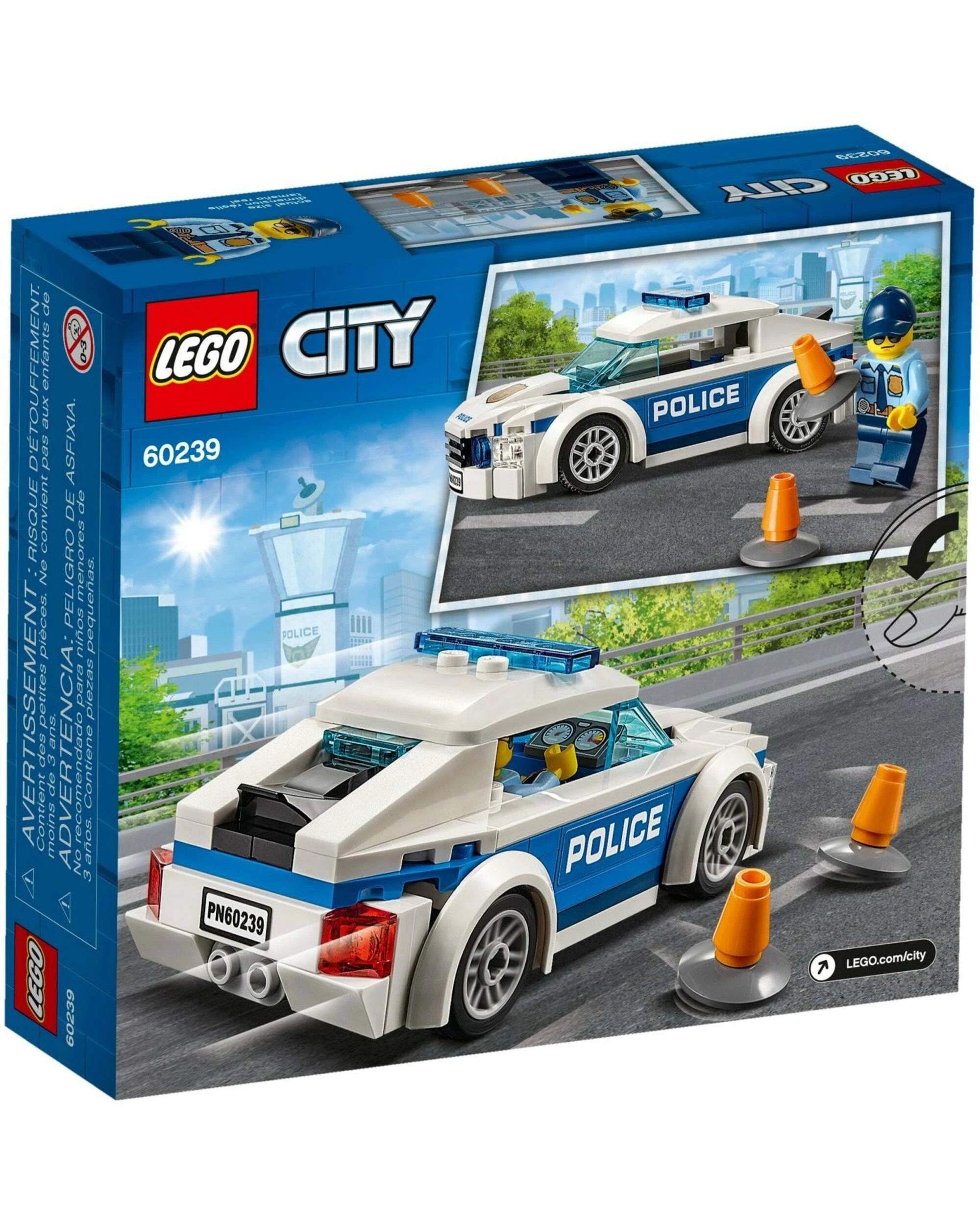 2 LEGO 60239 Police Patrol Car Toy with Minifigure, 2 of 2