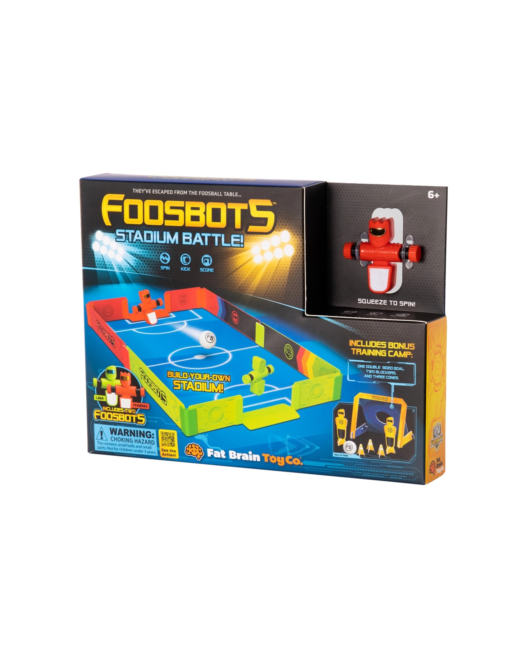 4 Foosbots Stadium Battle Set Kids Childrens Soccor Football Play Toy - Multi, 4 of 5