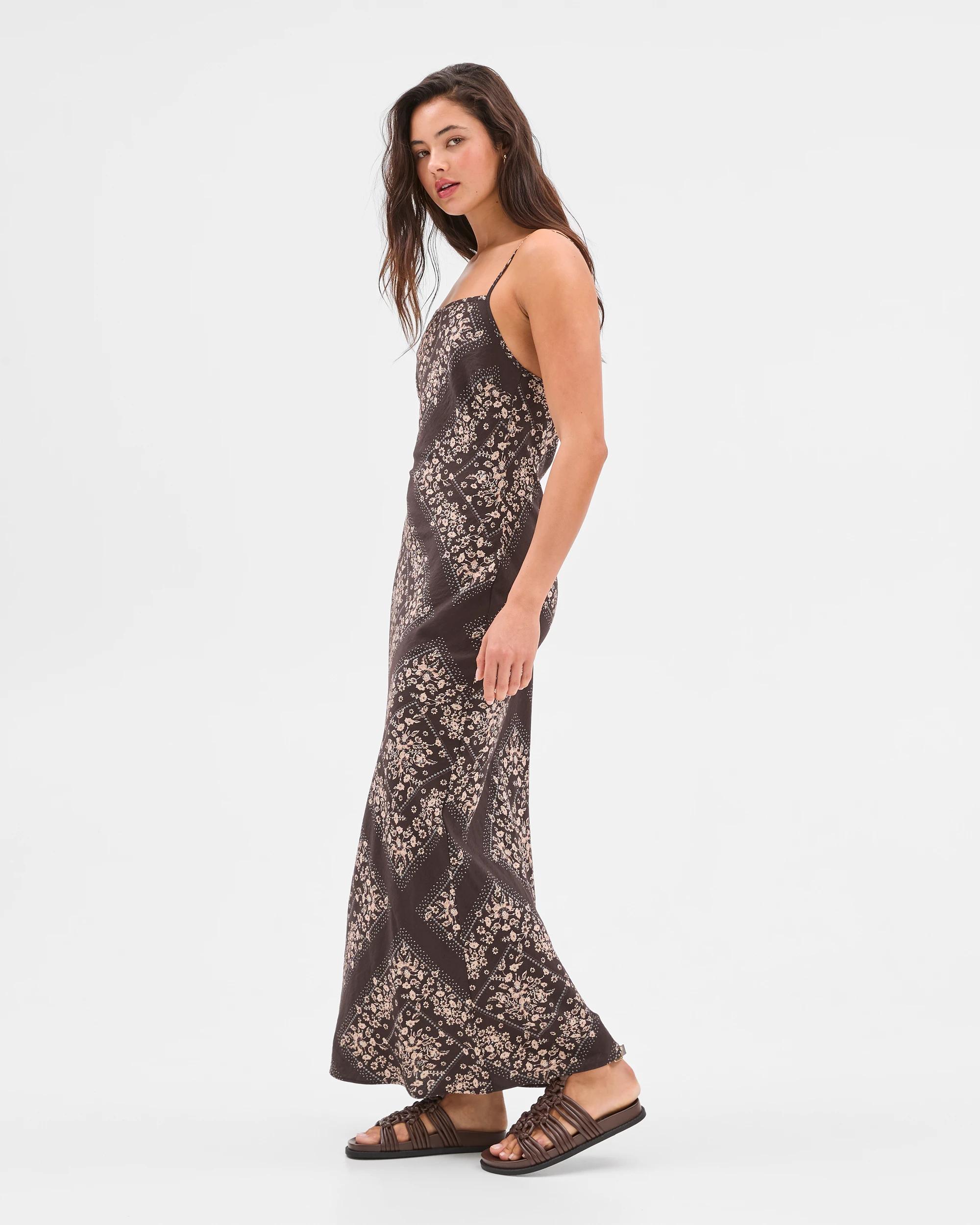 3 Scarf Print Midi Dress - Lily Loves SCARF PRINT, 3 of 5