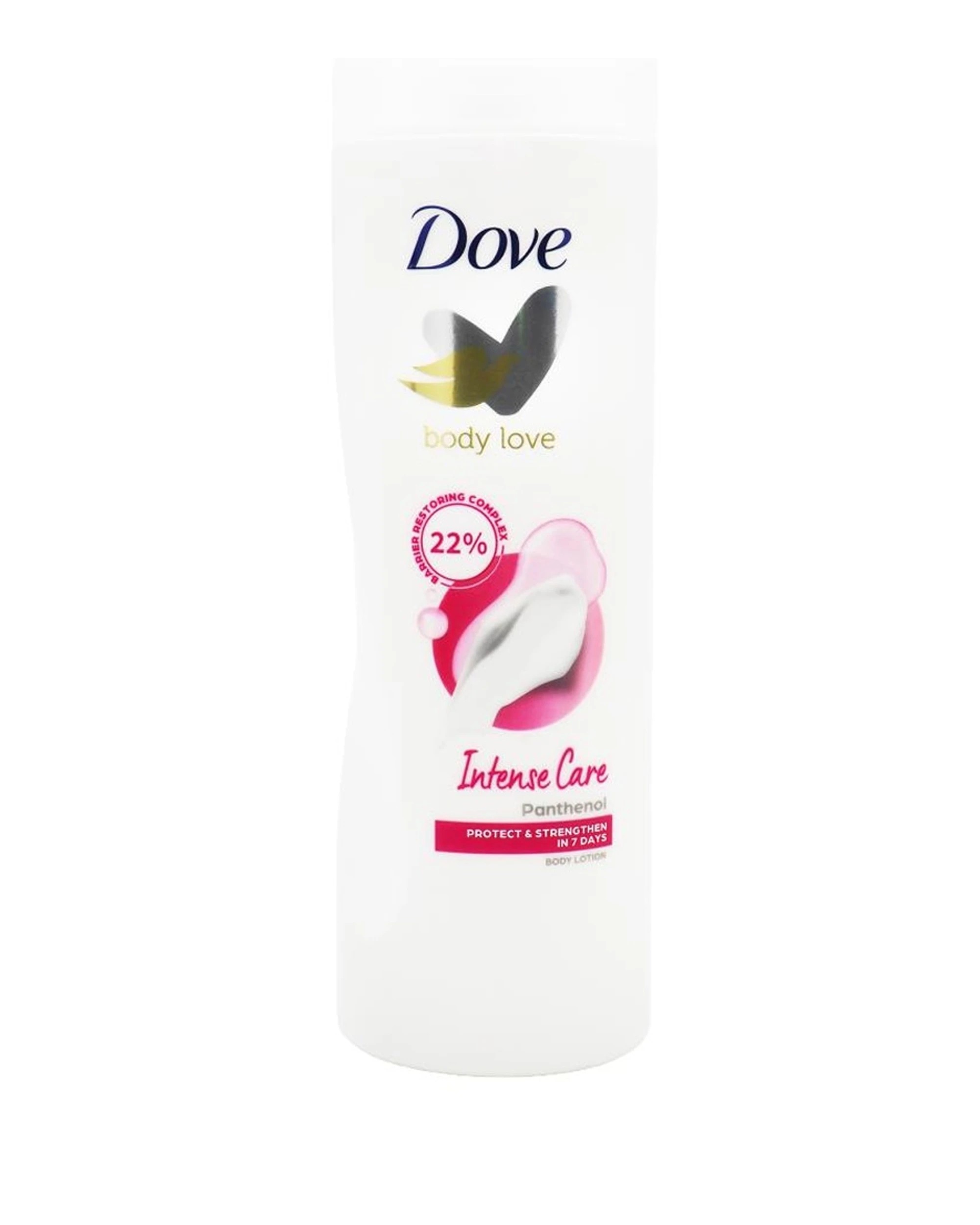 2 Dove 12PK Body Love Intense Care Lotion Panthenol 400mL - White, 2 of 3