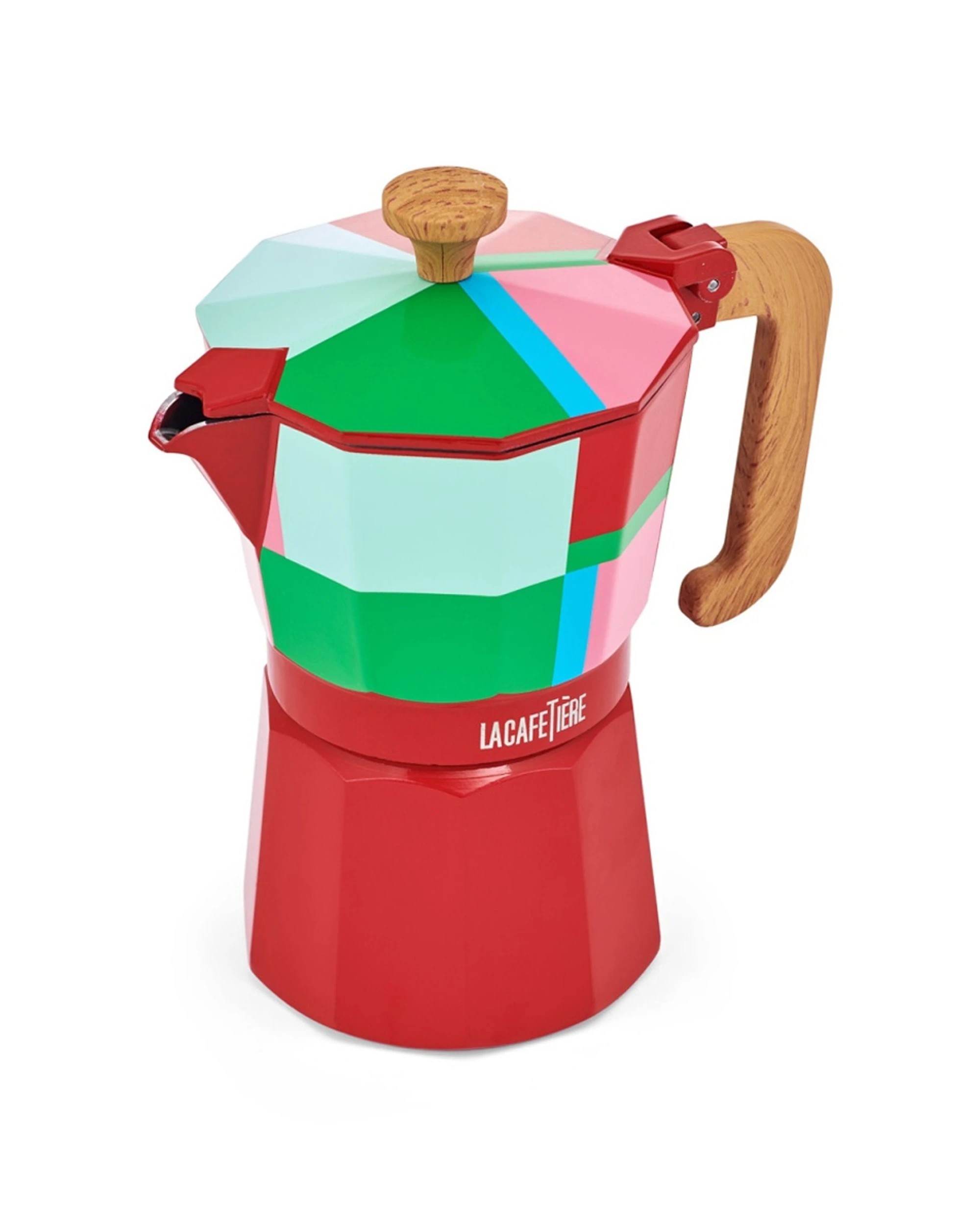 2 La Cafetiere Utopian Lines Venice Stovetop Espresso Coffee Maker 290ml - Multi, 2 of 7
