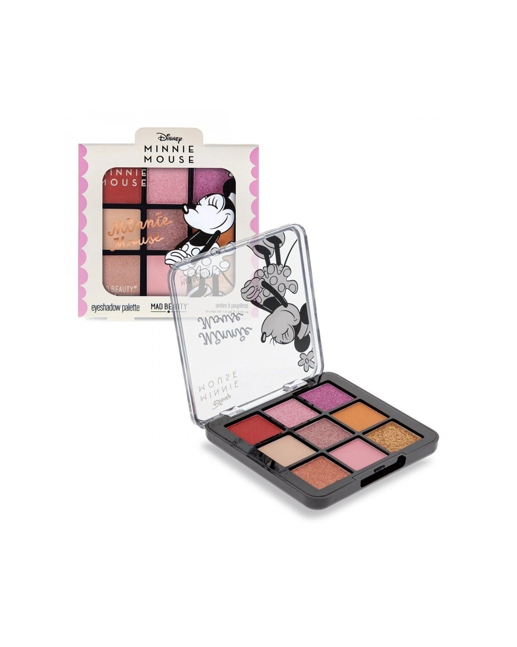 2 DISNEY 9pc Minnie Bow Magic Pigmented Eyeshadow Makeup Palette 13.5g - Multi, 2 of 3