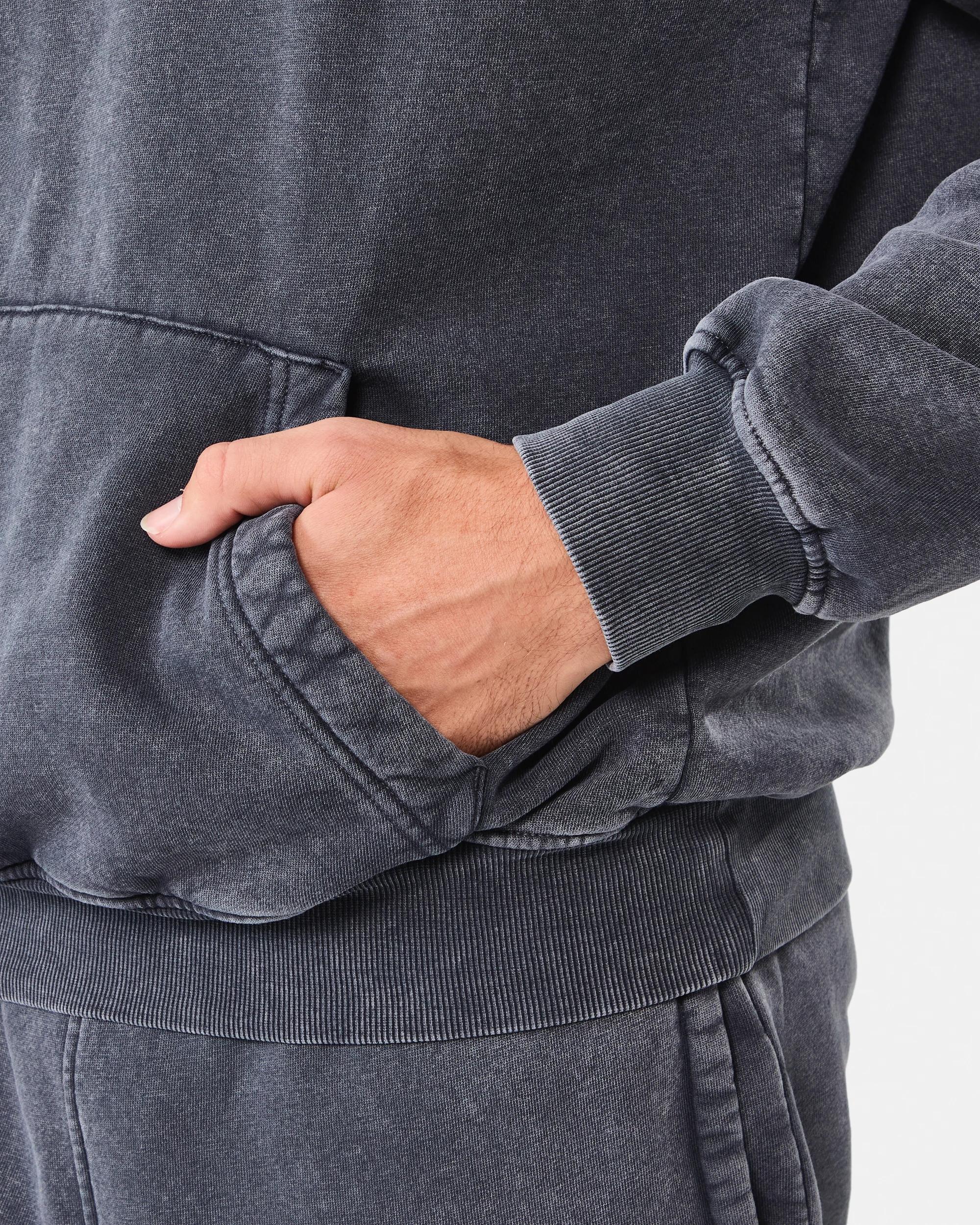 7 Garment Dyed Hoodie Gry Lava, 7 of 8