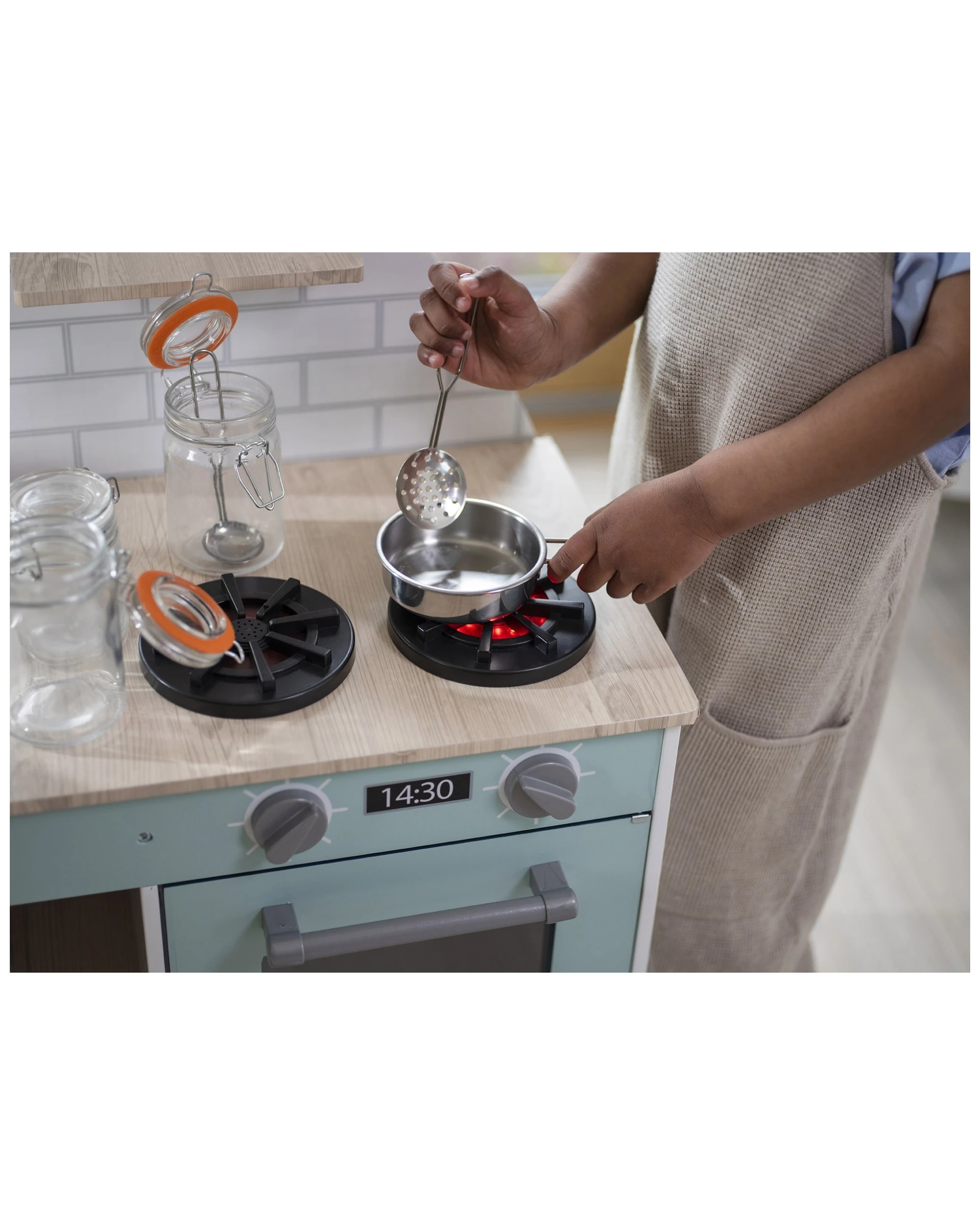 2 Plum Play Au 2-in-1 Wooden Street Food Truck And Kitchen 360 Degree Play, 2 of 8