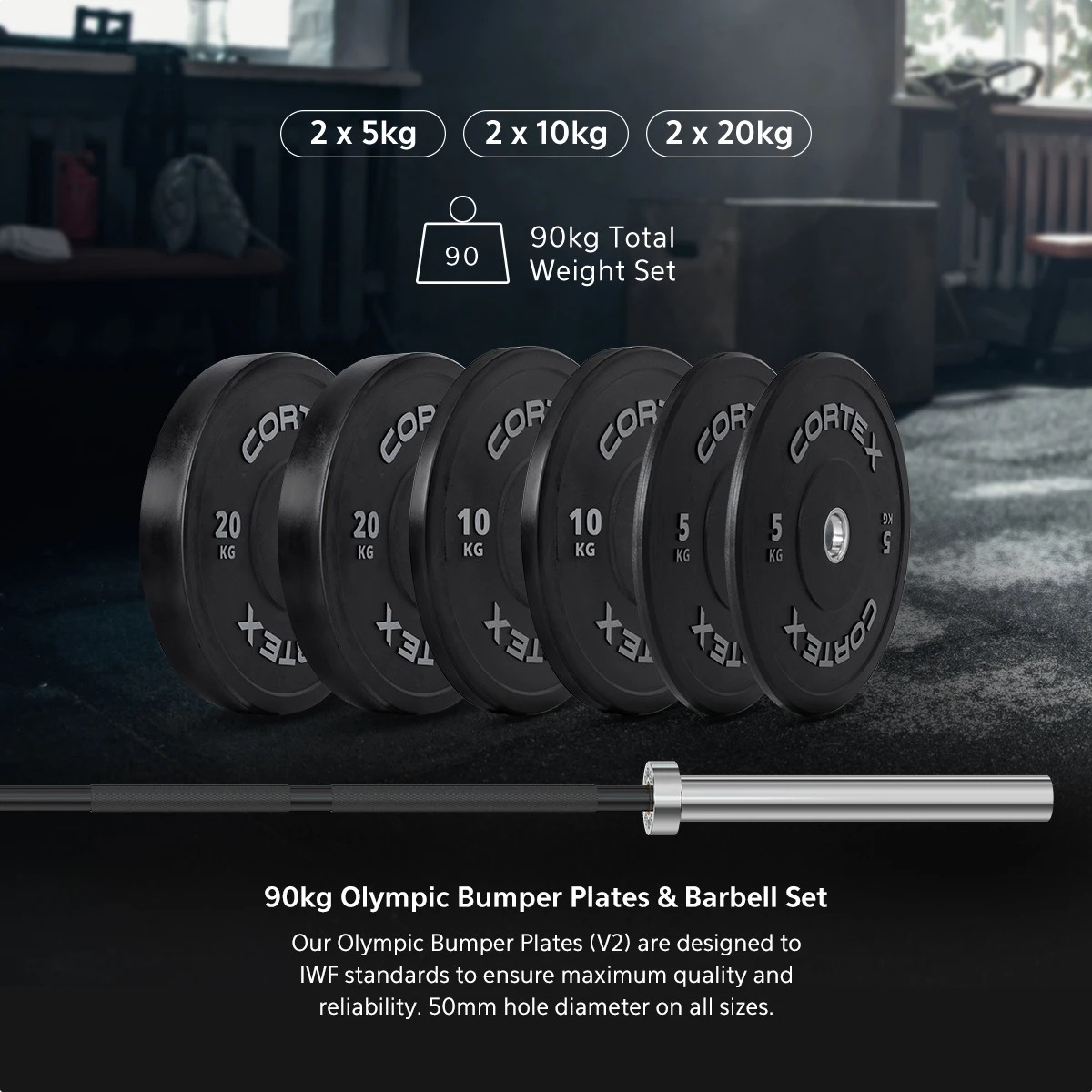 7 LSG GRK200 Home Gym Station, Power Rack, Smith Machine and Cable Crossover + 90kg Olympic Barbell & Bumper Plate Set, 7 of 10