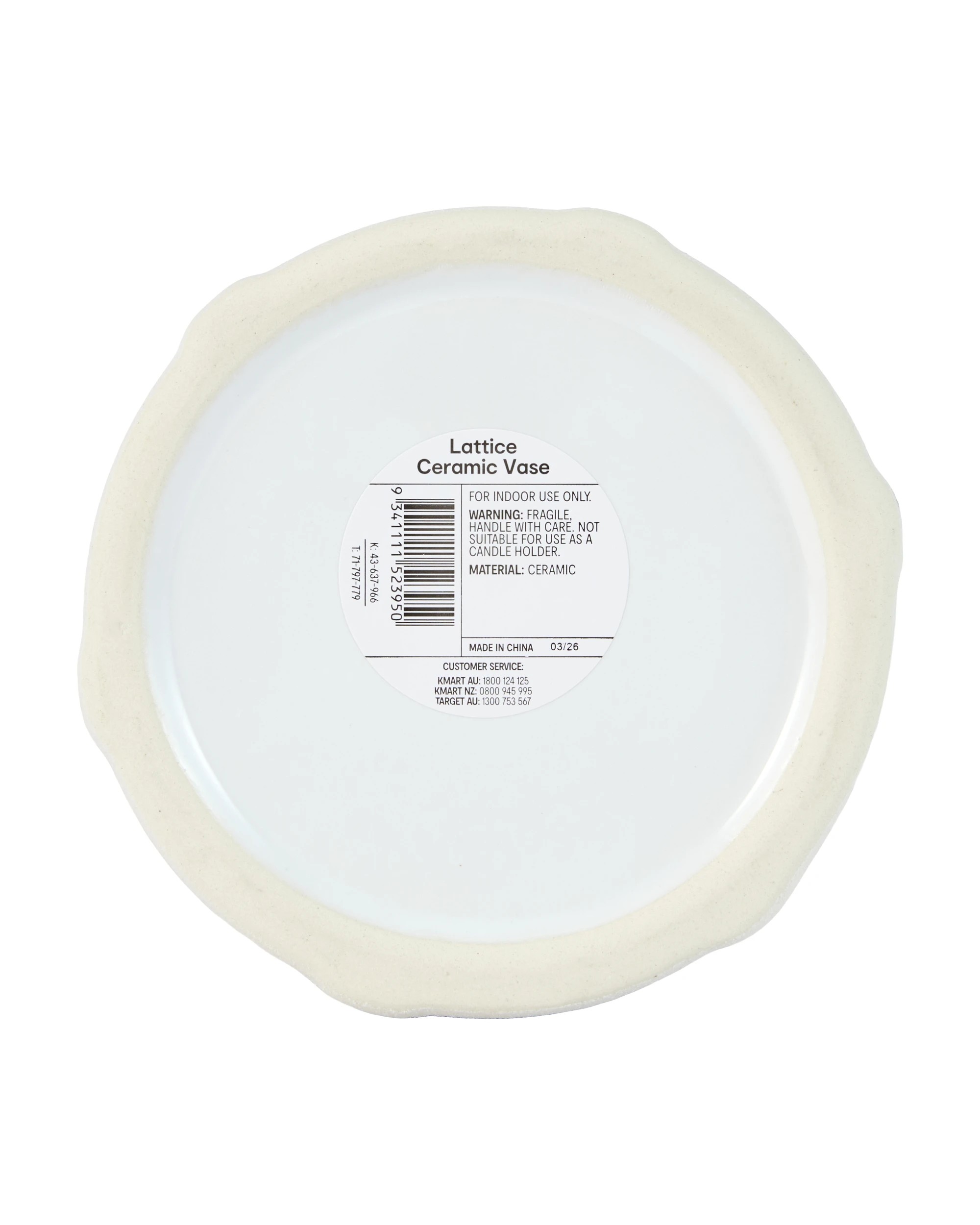 5 Lattice Ceramic Vase, 5 of 5