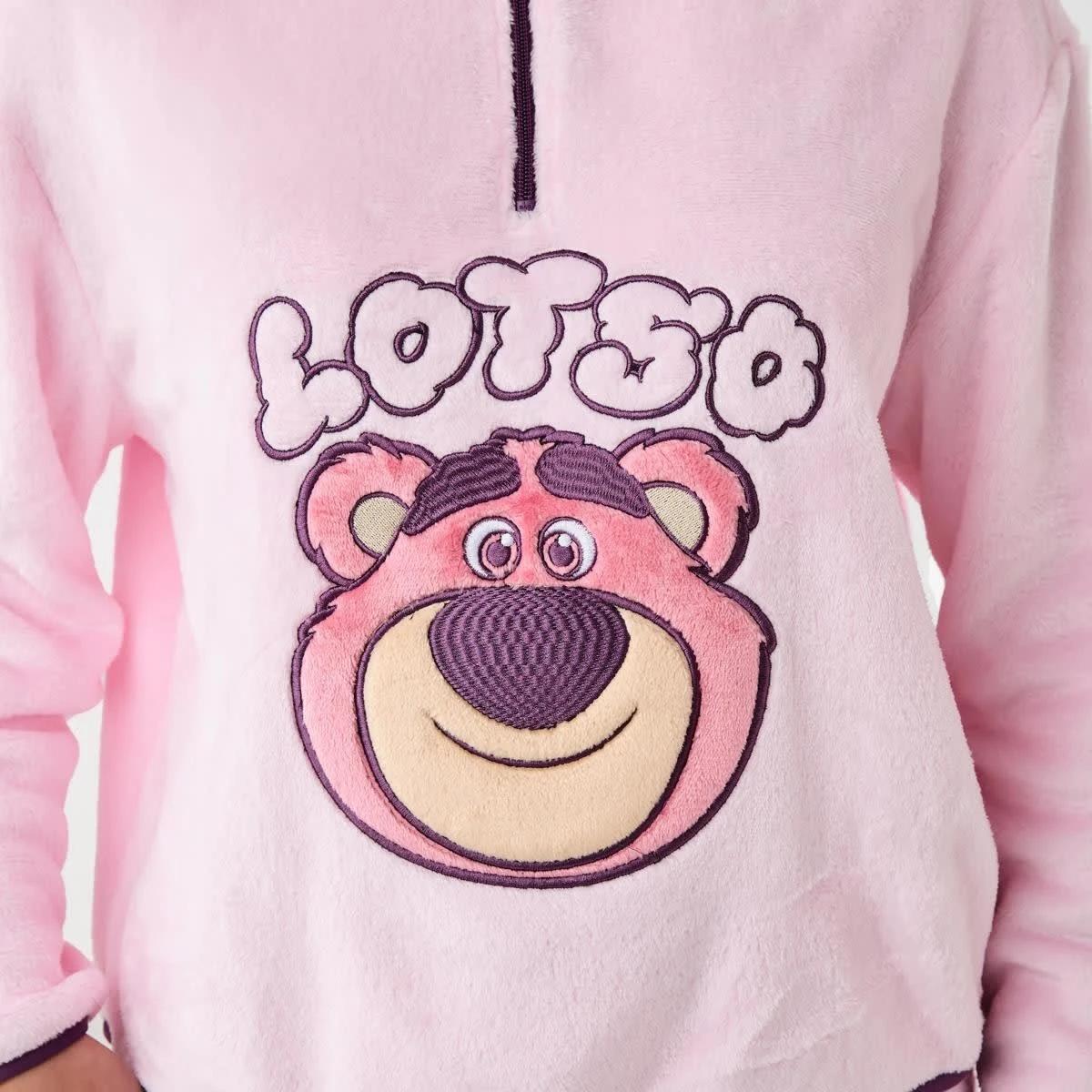 6 Lotso License Fleece Top and Pants Pyjama Set Lotso Pink, 6 of 8