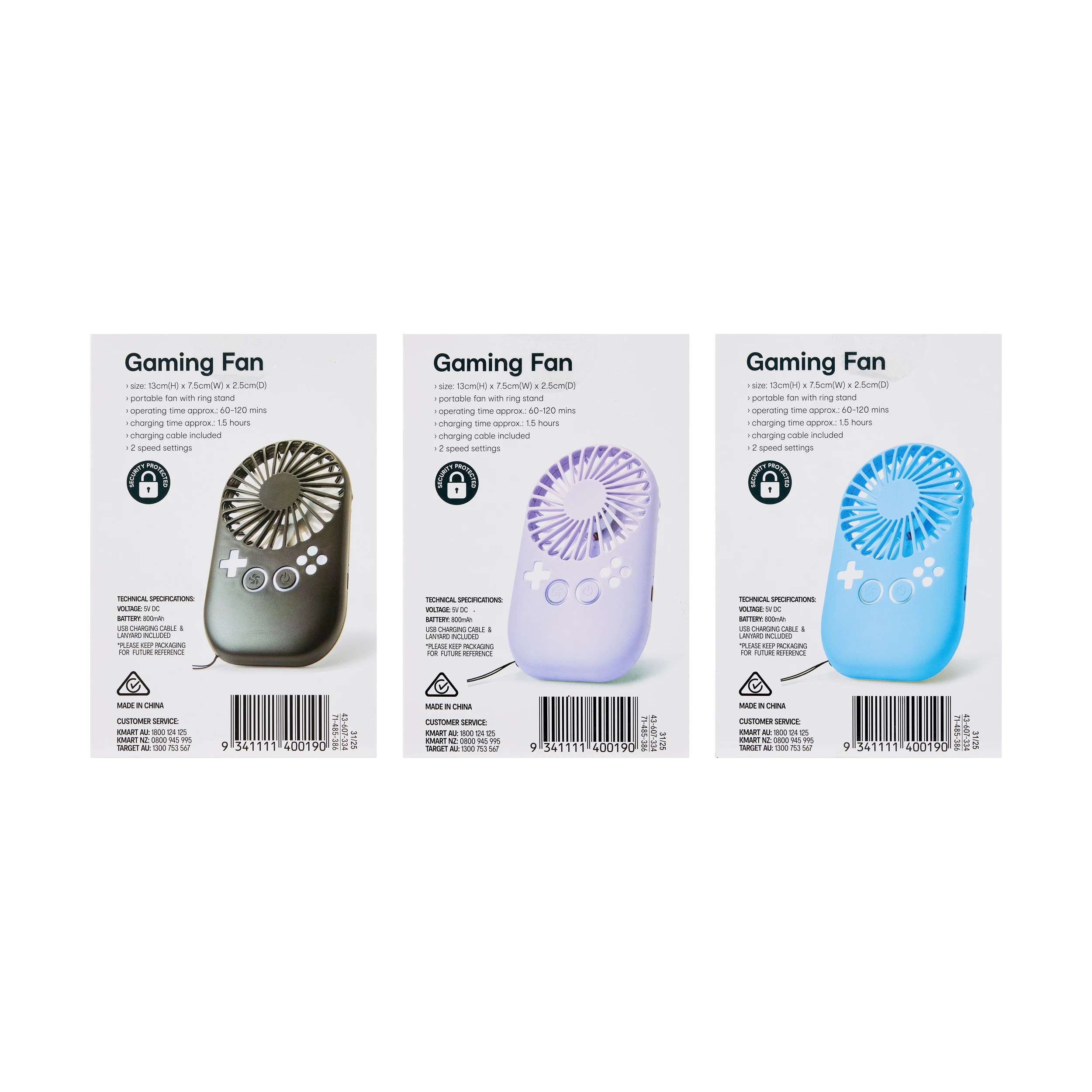 10 Gaming Fan - Assorted, 10 of 10