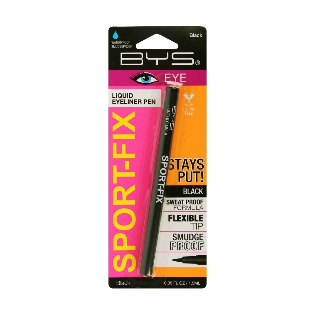 1 BYS Sport-Fix Liquid Eyeliner Pen - Black, 1 of 1
