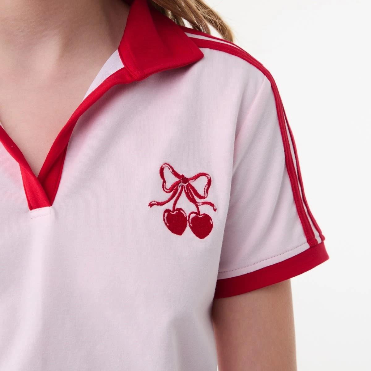 4 Polo T-shirt RED CHERRY HEART, 4 of 6