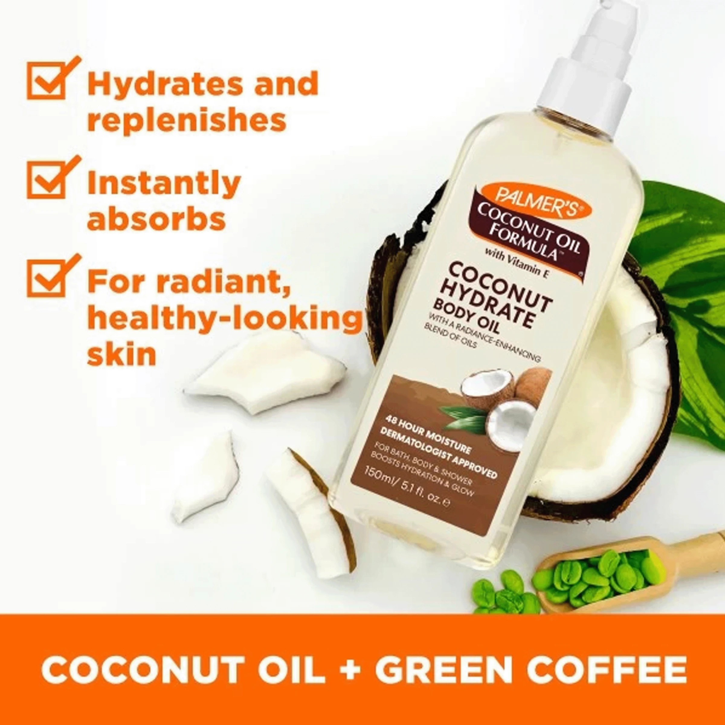 5 Palmer's Coconut Oil Formula Body Oil 150ml - Vitamin E, 5 of 5