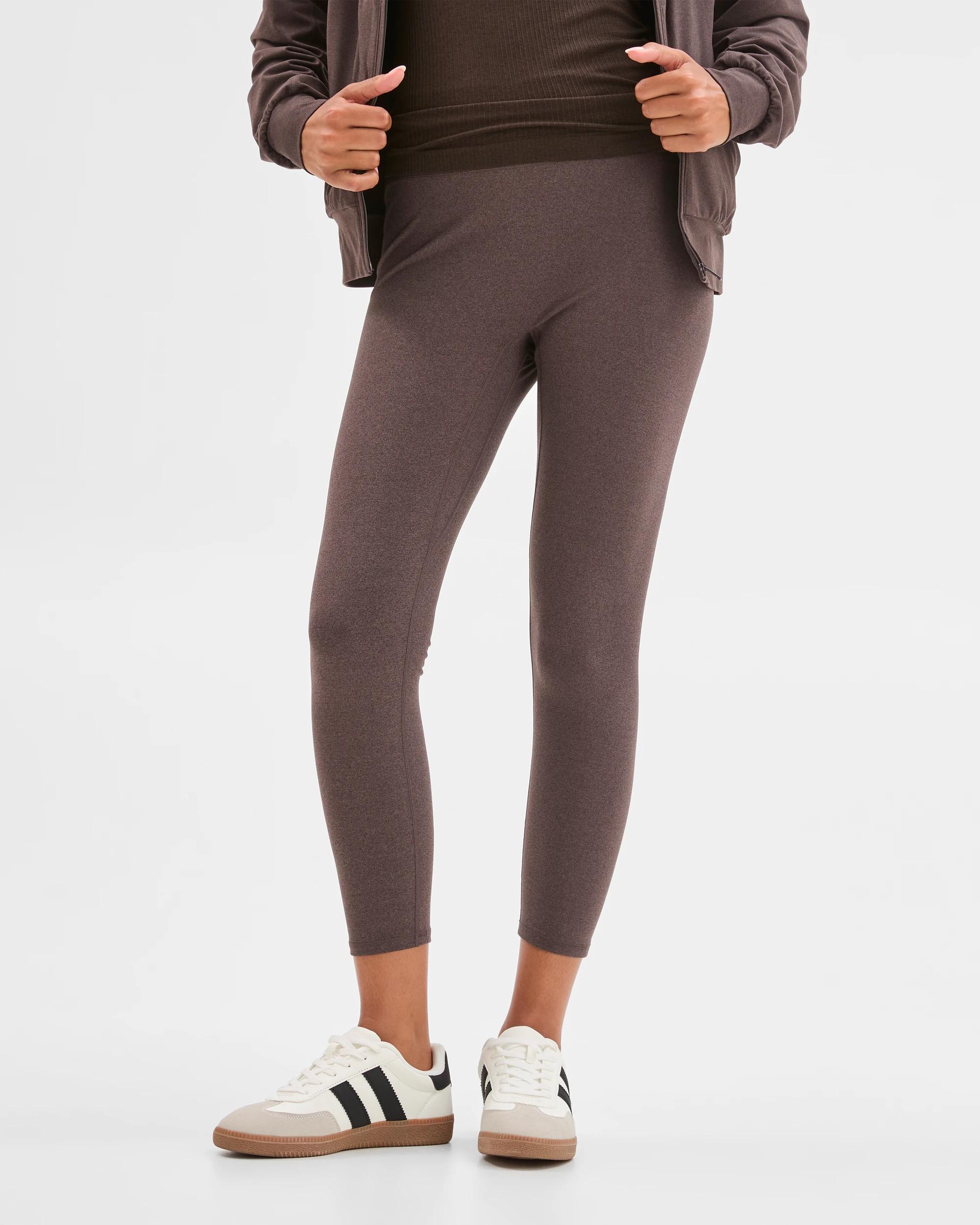 3 Target Active Studio Soft 7/8 Length Yoga Tights COCOA MARLE, 3 of 7