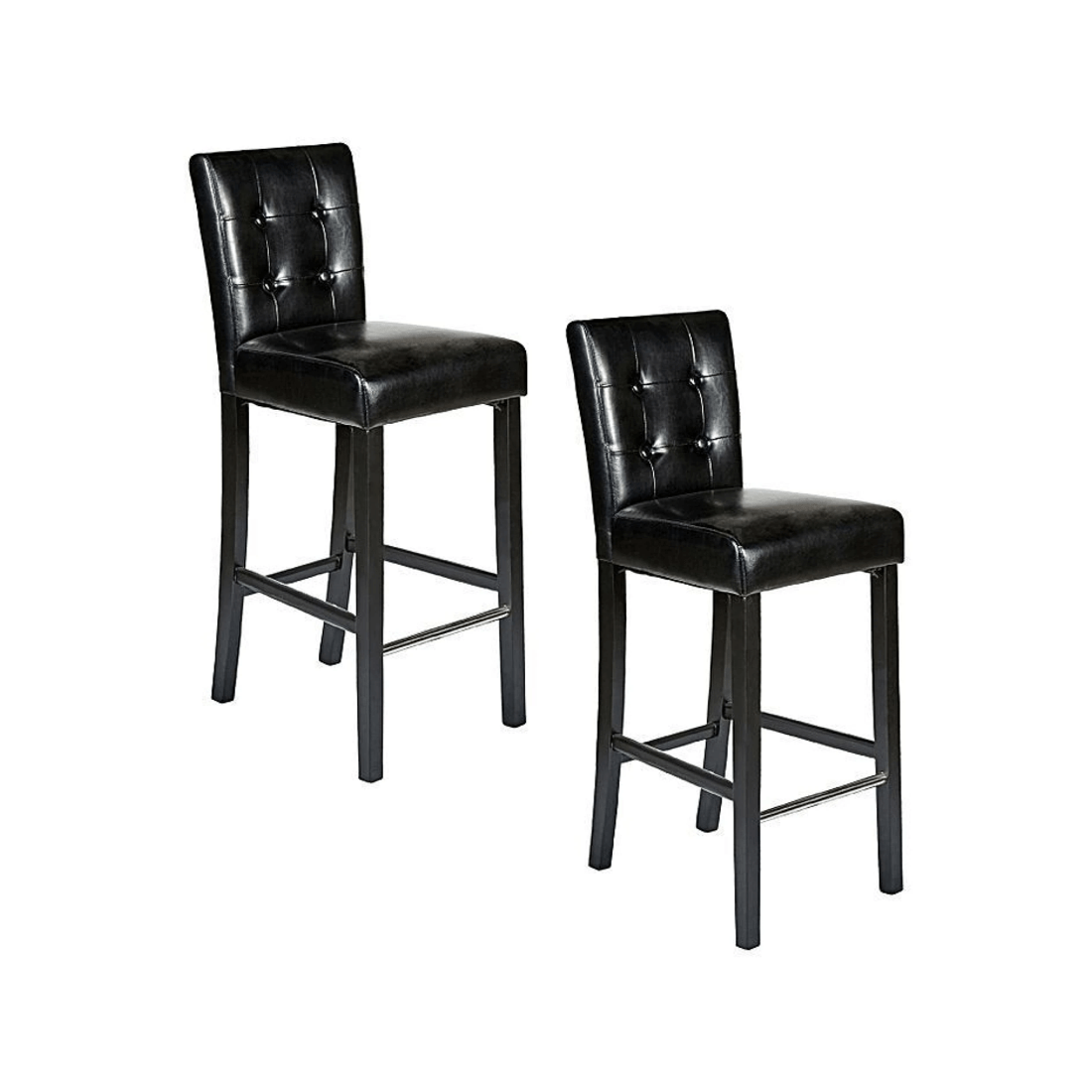 7 BR Home Set of 2 Wooden Bar Stools with Vintage Design, 7 of 7