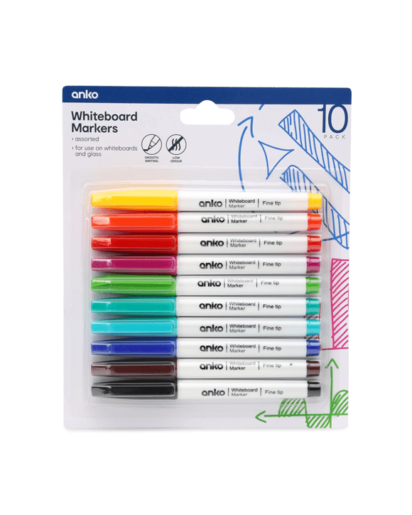 Erasable Whiteboard Marker Set With Eraser For Office School Classroom