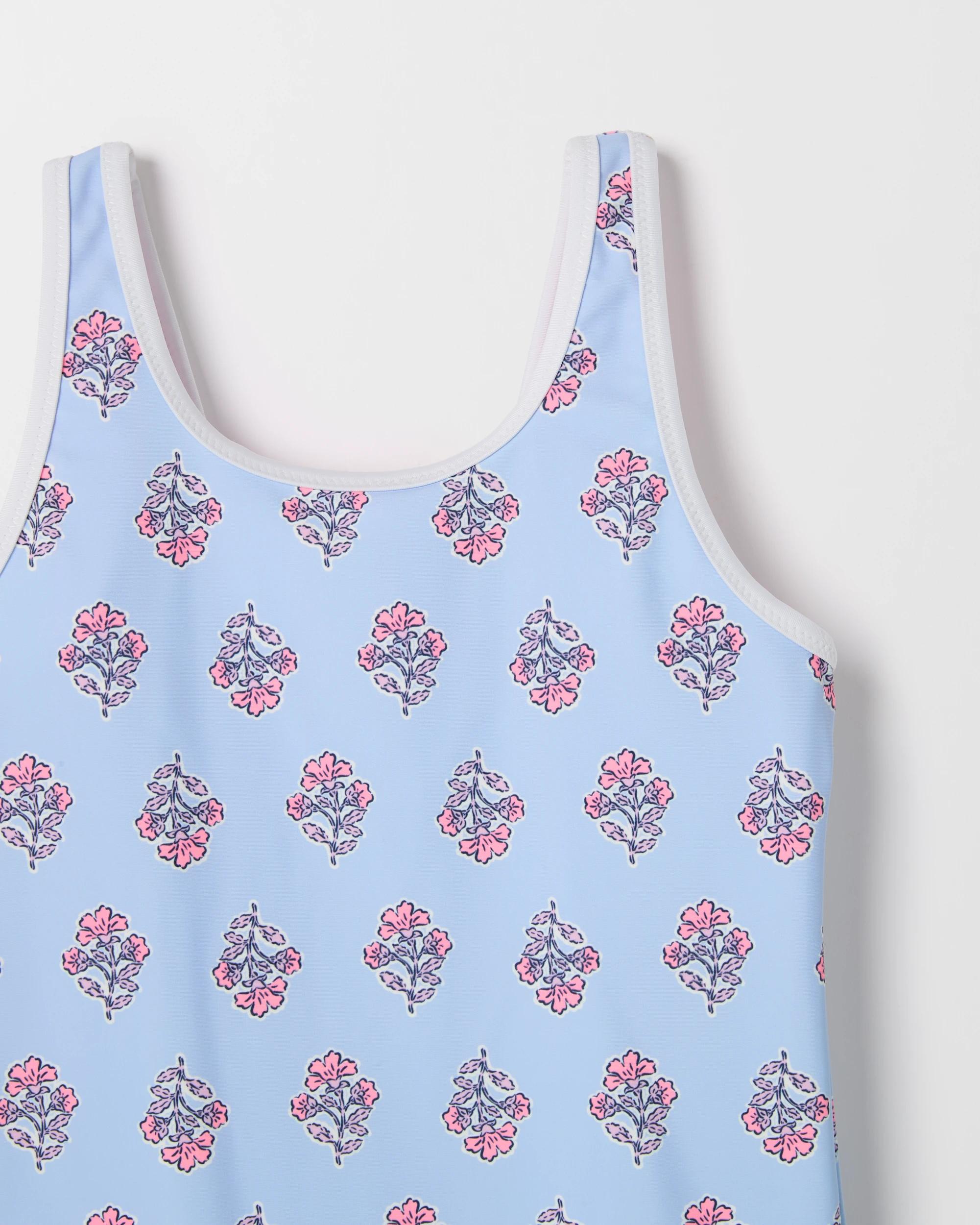 2 Target Kids Reversible One-Piece Swimsuit BLOCK PRINT, 2 of 3