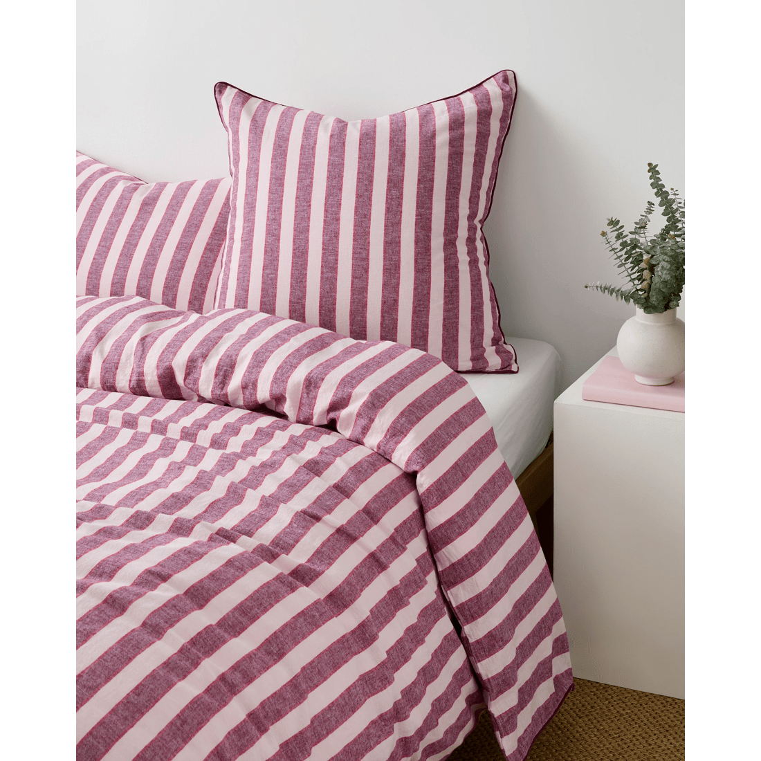 1 Target Reid Stripe Linen/cotton European Pillowcase
 - Queen Bed
 - Pink, 1 of 4