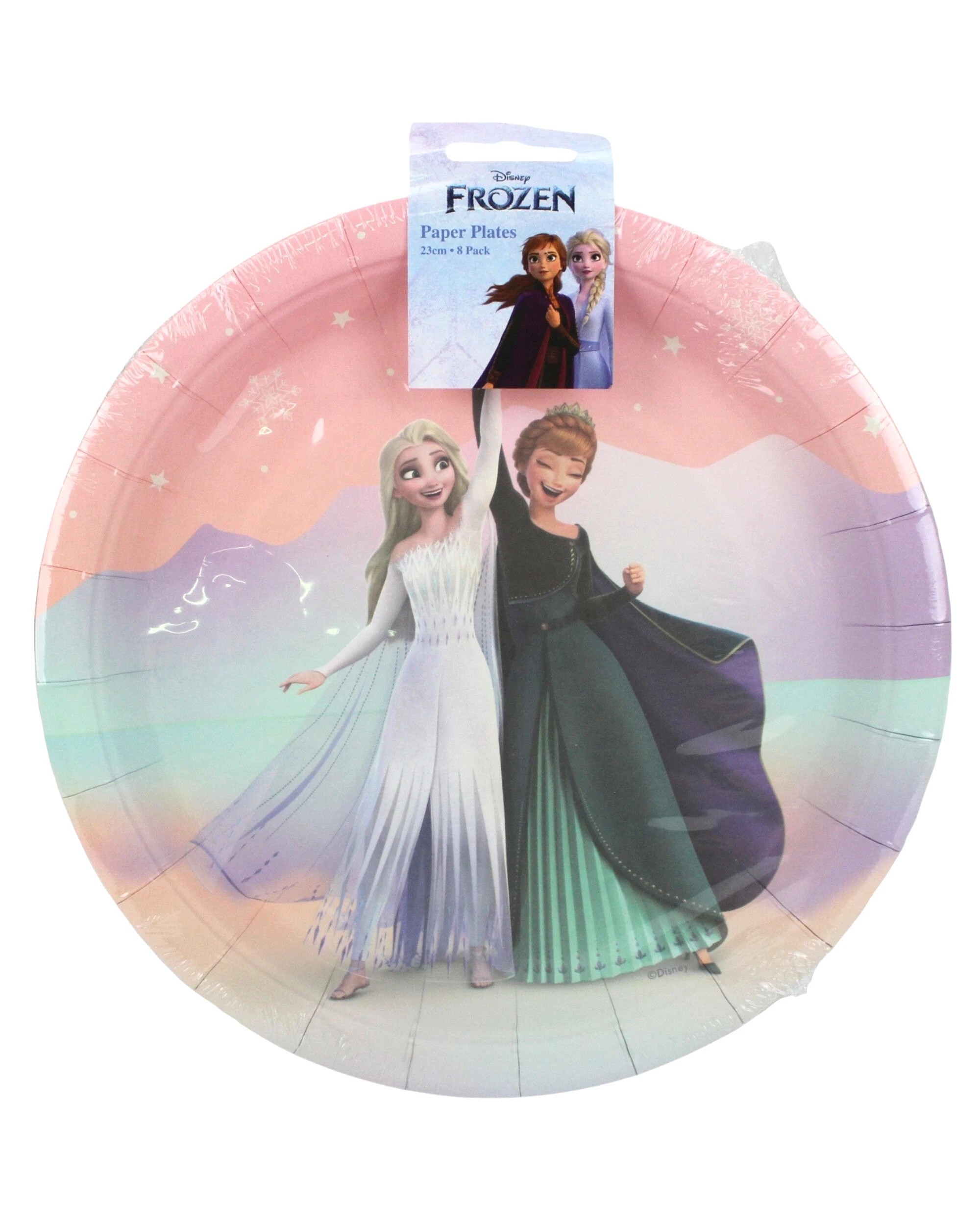 2 Artwrap Frozen Elsa and Anna Large Paper Plates Pack of 8, 2 of 3