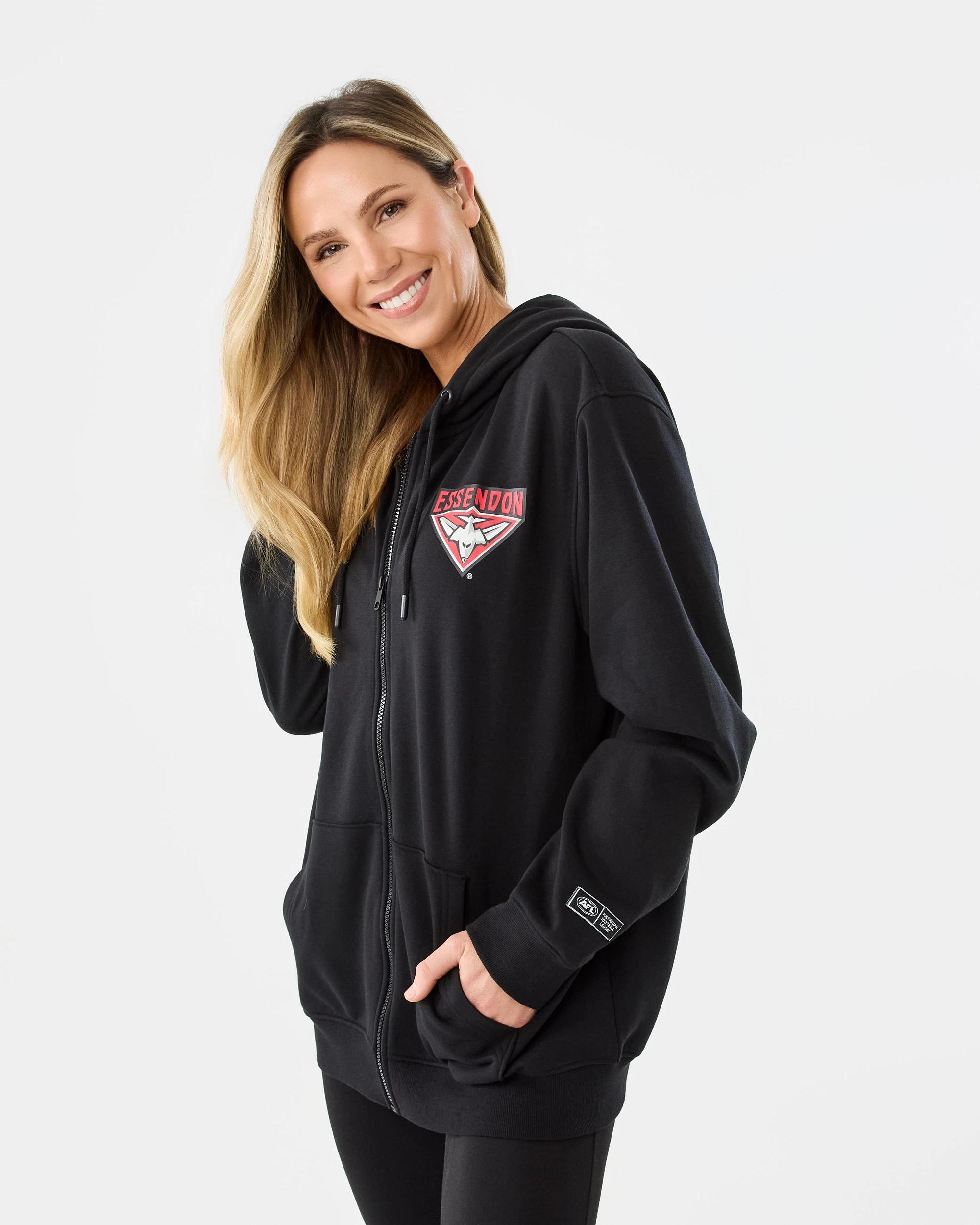 3 Official AFL Adult Zip Through Hoodie Essendon, 3 of 10