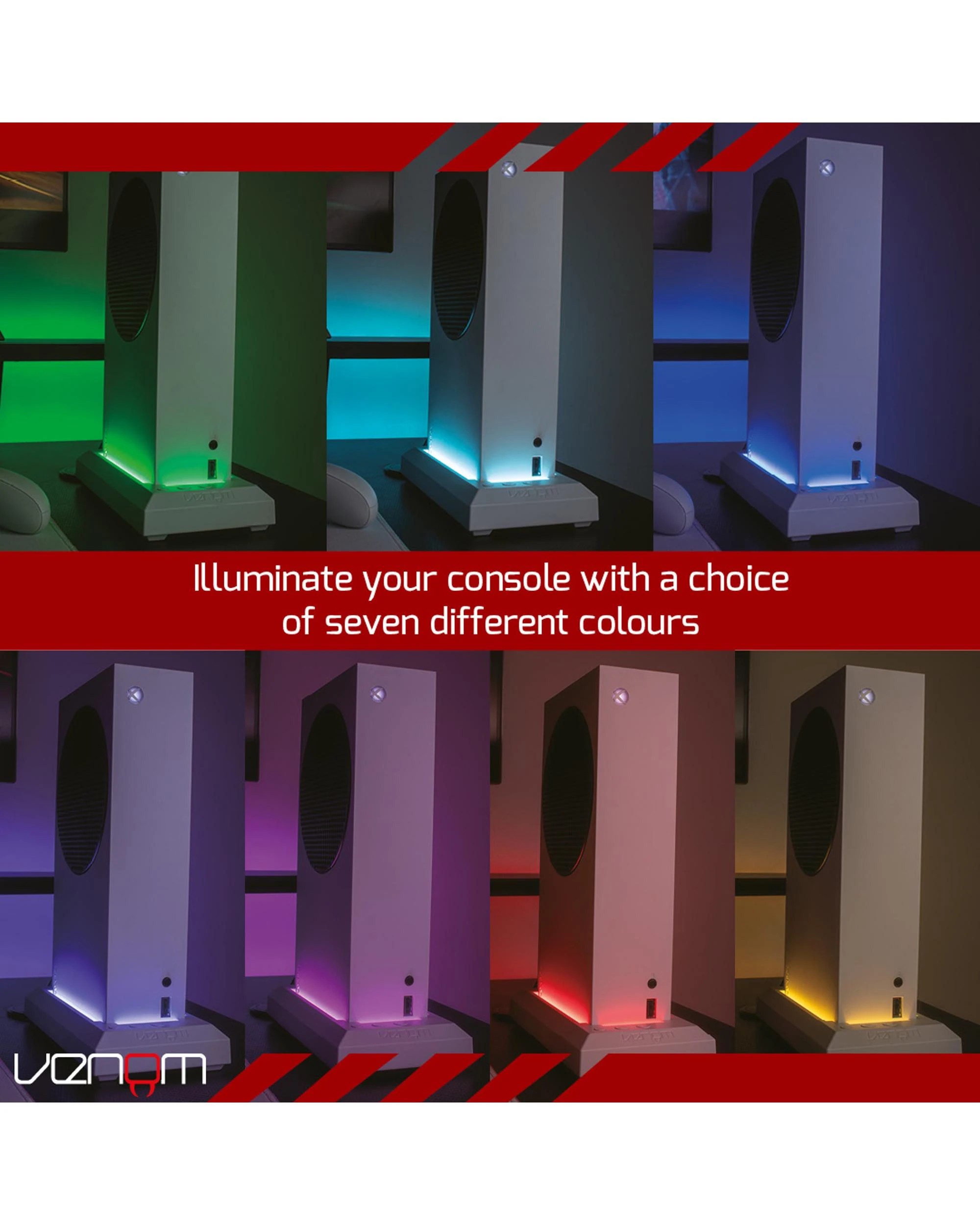 5 Venom Gaming Colour Change LED Stand for Xbox Series S - White, 5 of 7