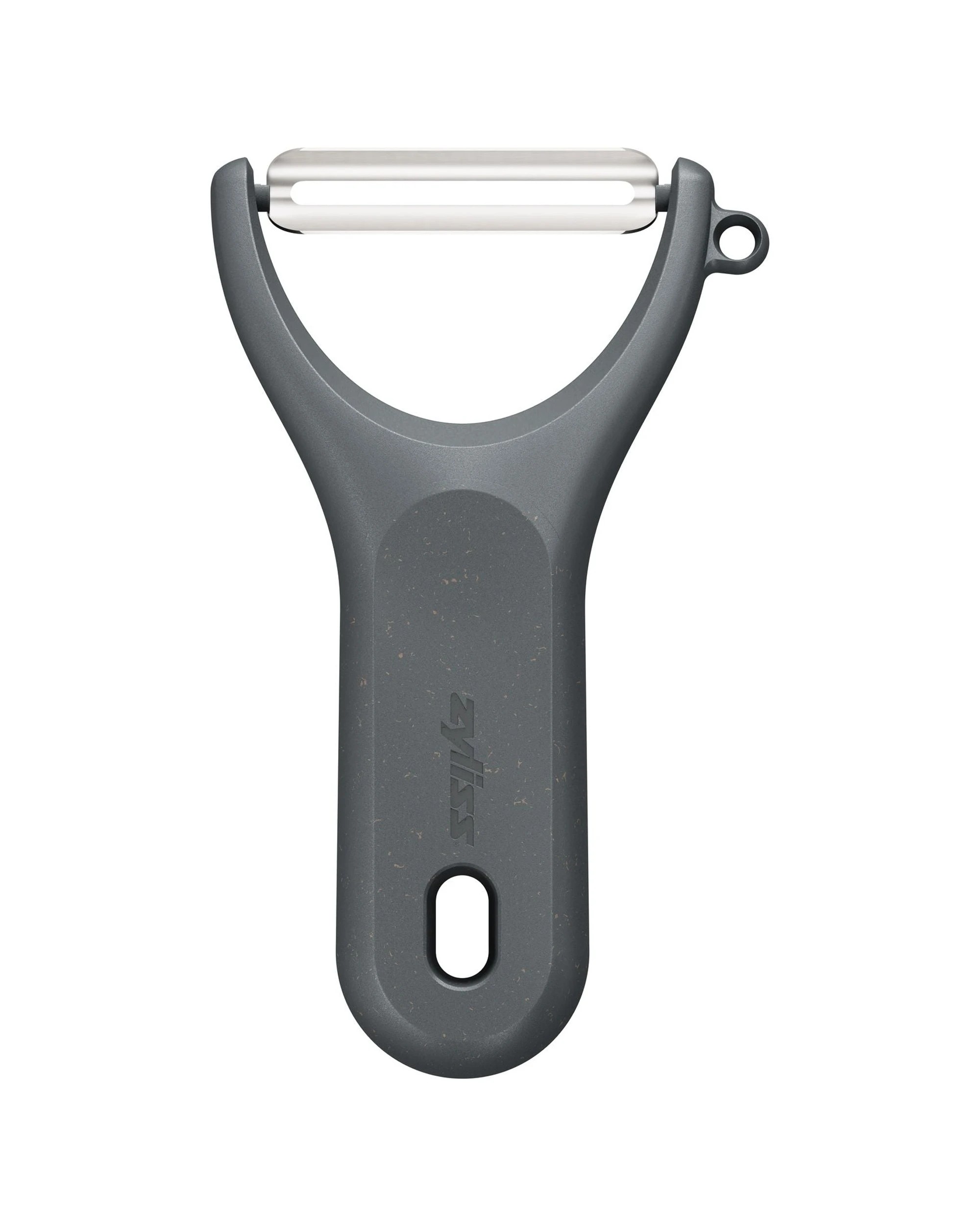 1 Zyliss Swivel Y Peeler Stainless Steel Blade With Ergonomic Wheat Straw Handle - Grey, 1 of 6