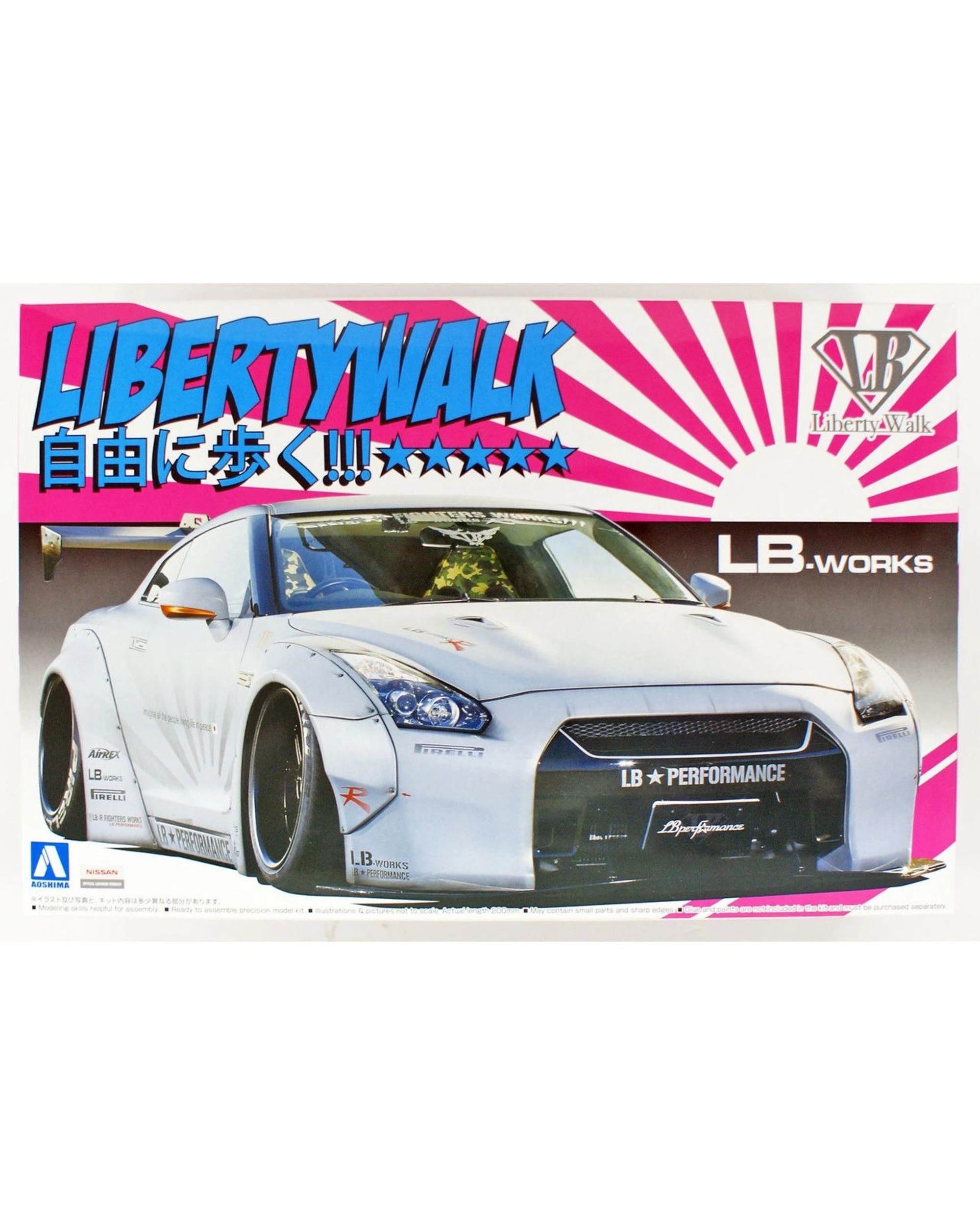 2 Aoshima LB Works R35 Nissan GT-R 1:24 Scale Model Kit, 2 of 5
