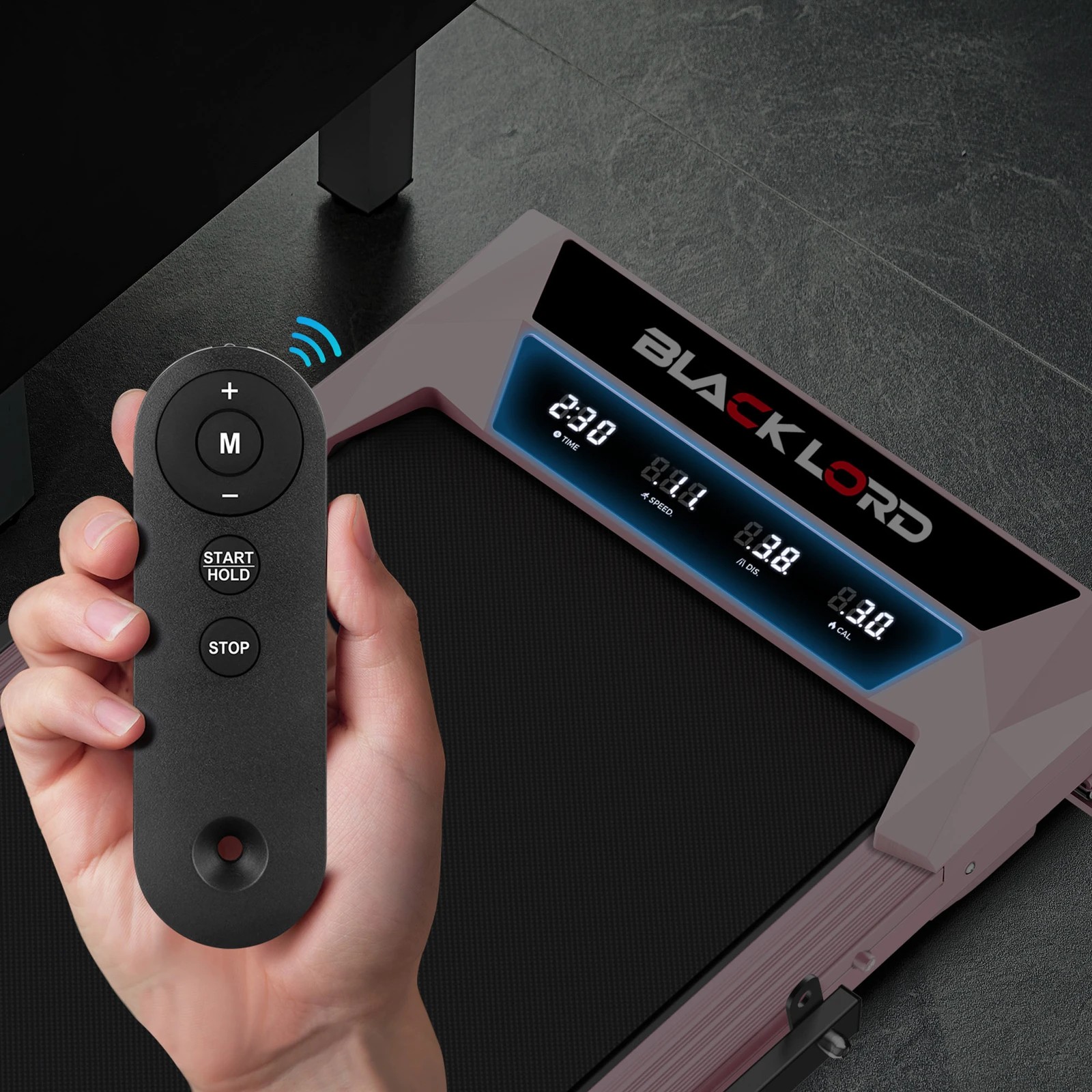 8 Black Lord Treadmill Electric Walking Pad Under Desk Home Incline Foldable - Pink, 8 of 10