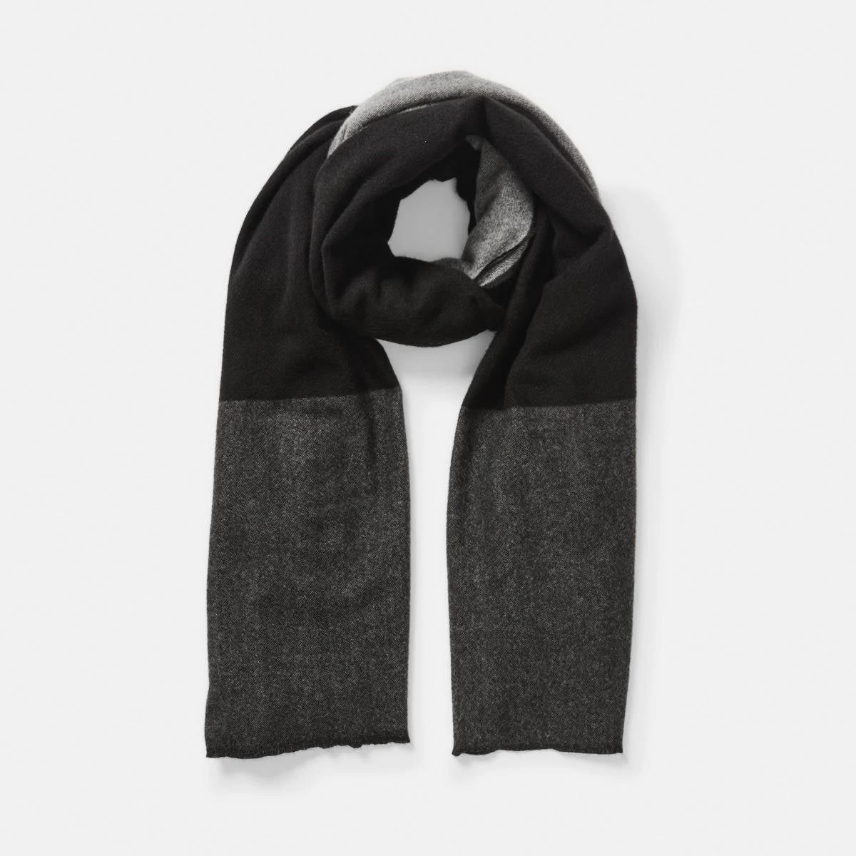 1 Winter Woven Scarf Grey Check, 1 of 4