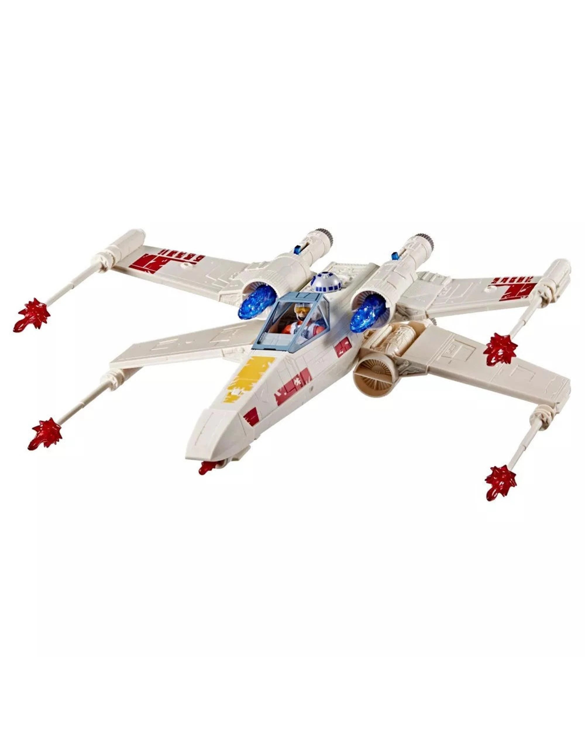 4 Star Wars Epic World of Action Power the Force Luke Skywalker's Force Strike X-Wing Action Figure Set, 4 of 5