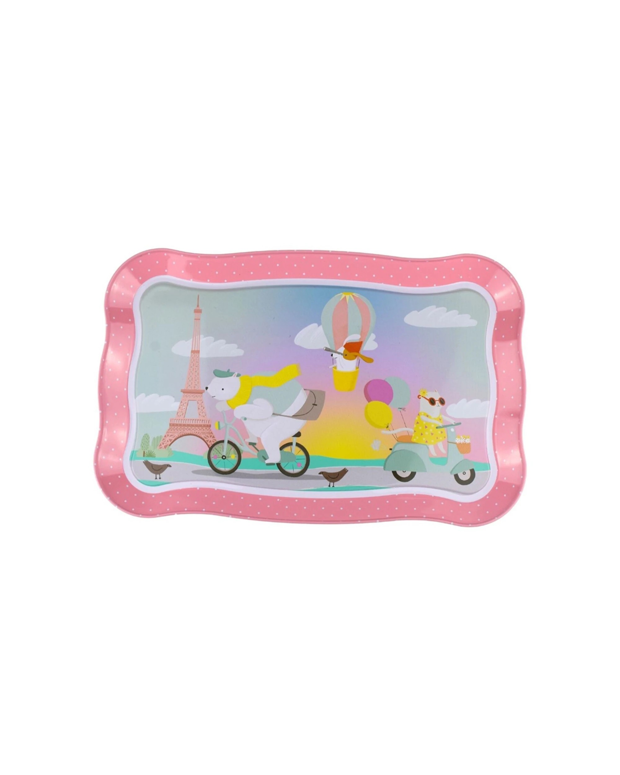 7 Kaper Kidz 15pc Animal Tourists Tin Tea Set Kids Pretend Play Toy - Multi, 7 of 8
