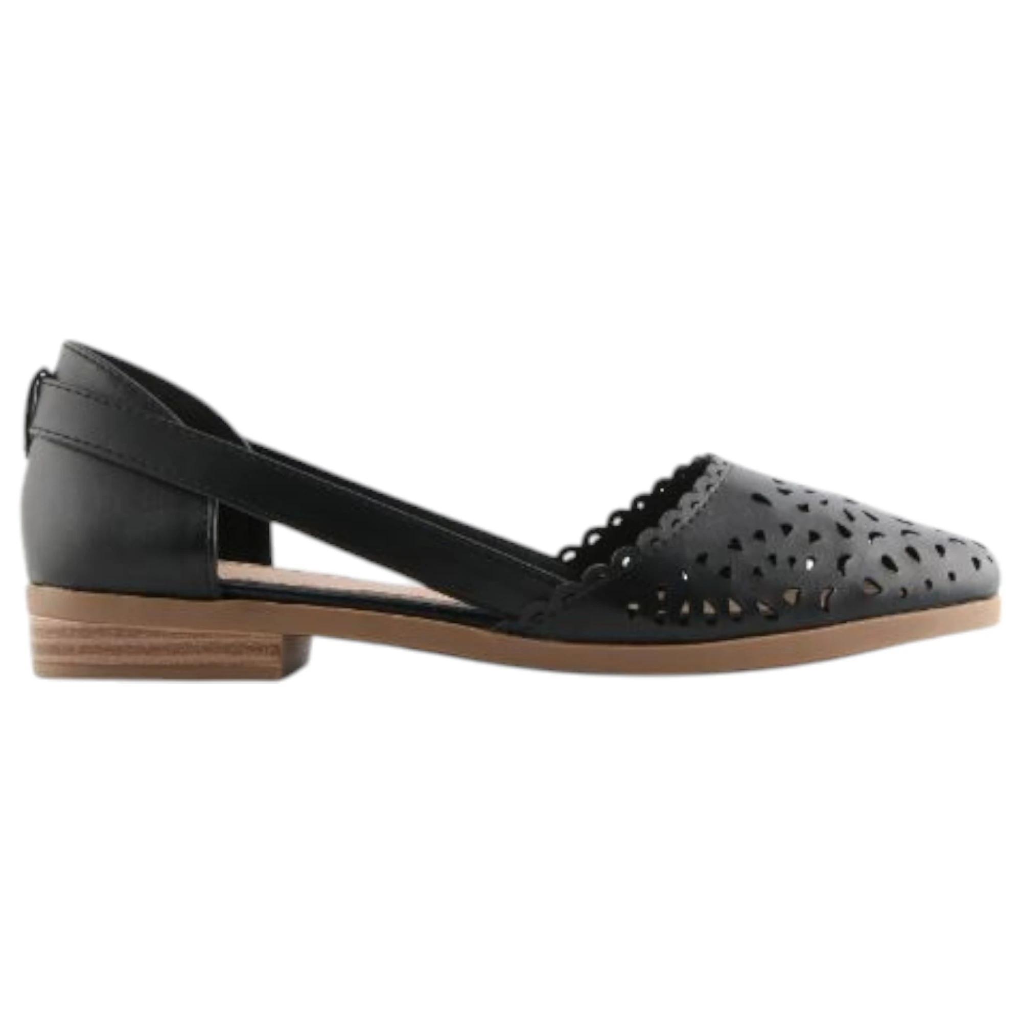 1 Bellissimo Womens Mavis Slip On Sandals BLACK, 1 of 4