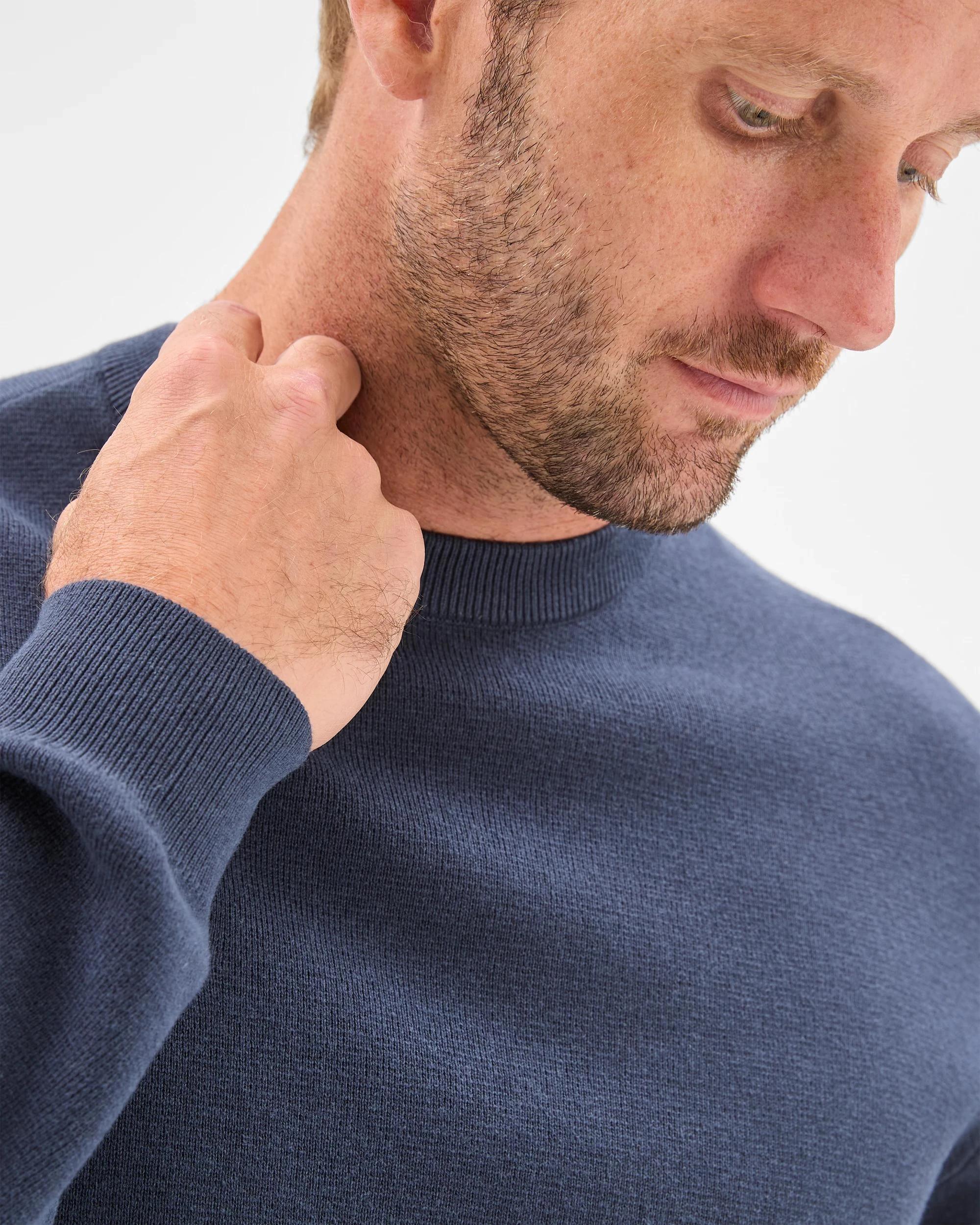 5 Preview Milano Knit Crew Neck Jumper NAVY, 5 of 5