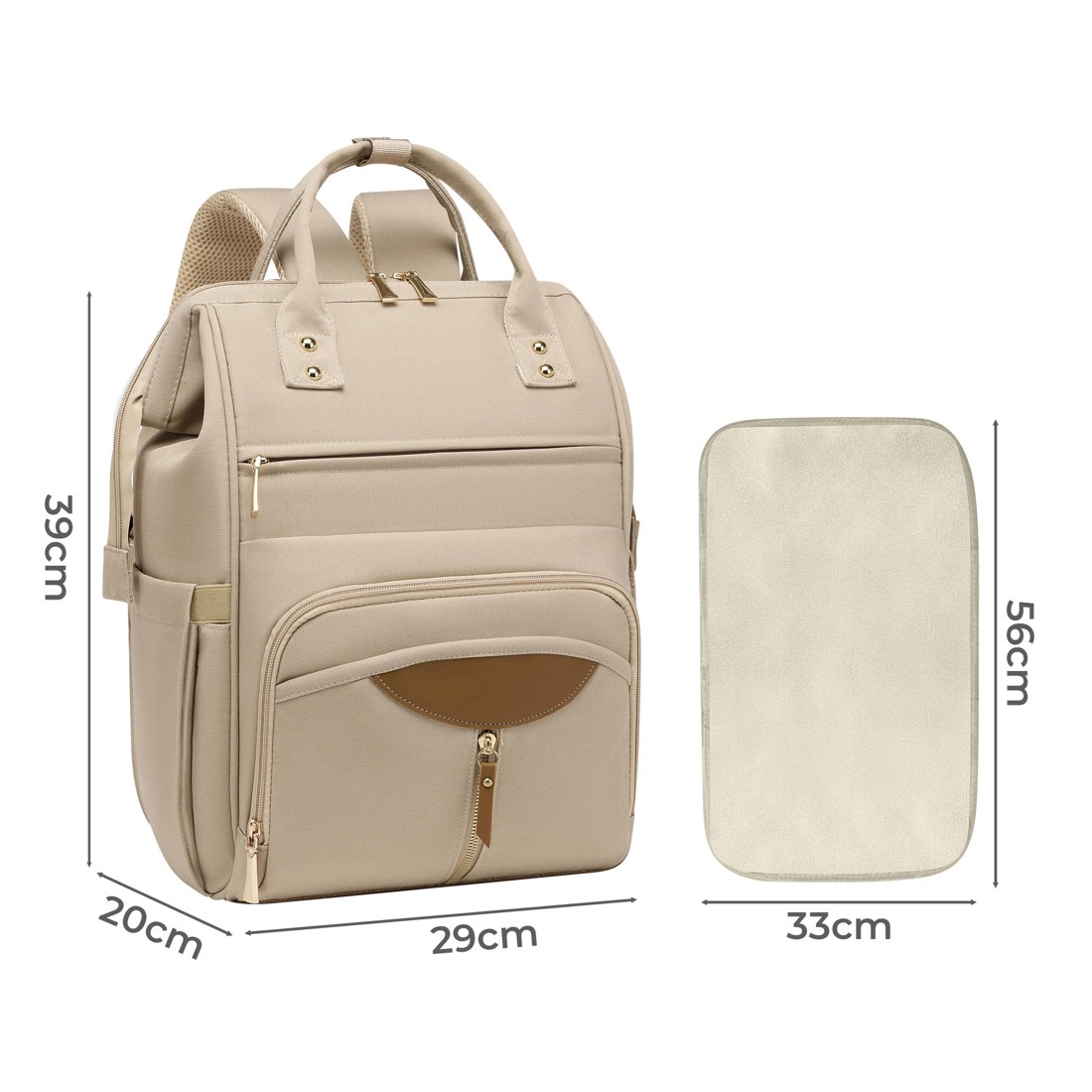 3 Bopeep Nappy Backpack Khaki, 3 of 7