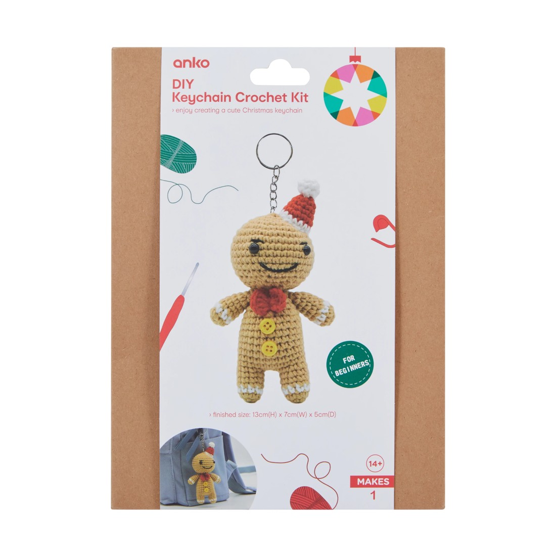 1 DIY Keychain Crochet Kit, 1 of 3