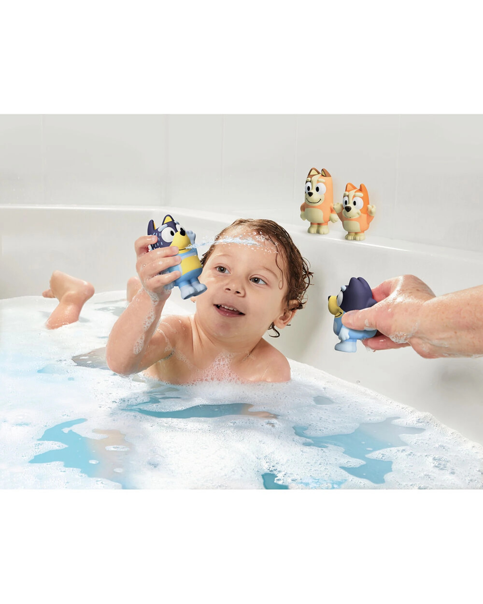 3 Toomies 2x 4pc Bluey Family Bath Squirters Childrens Water Toy Set - Multi, 3 of 7