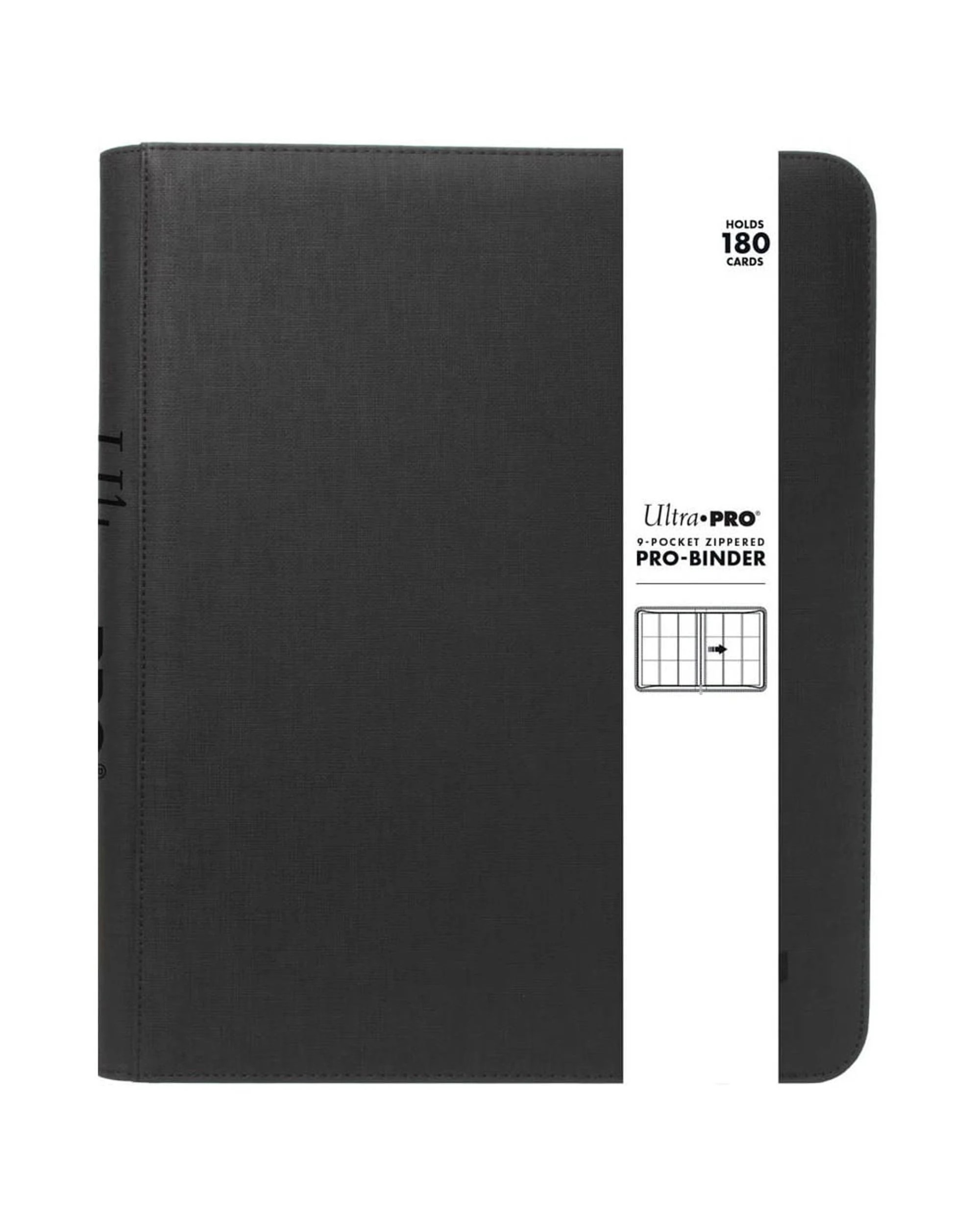 1 Ultra Pro 9-Pocket Zippered Premium Pro Binder - Black, 1 of 5