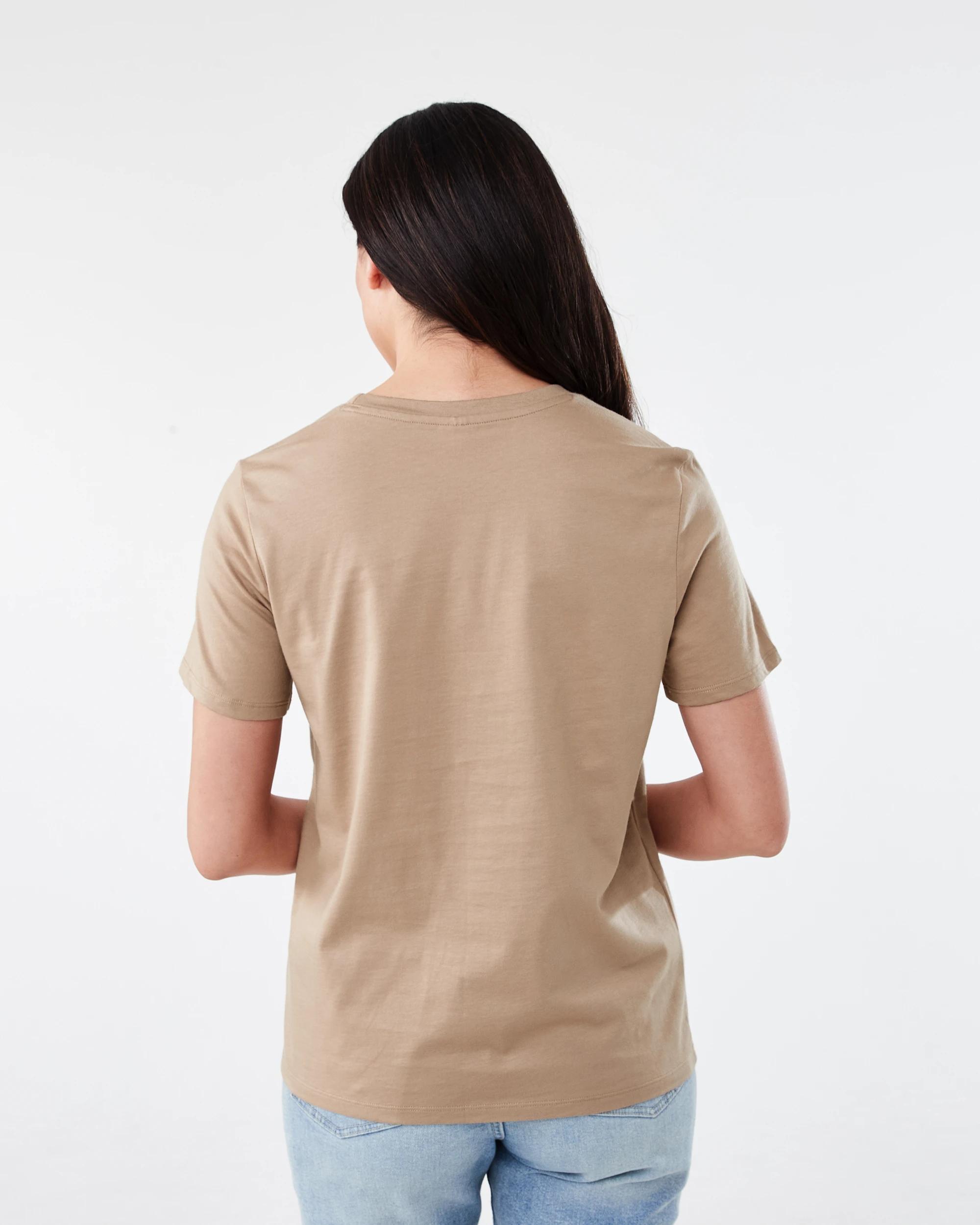 3 Short Sleeve Australian Cotton T-shirt Natural, 3 of 5