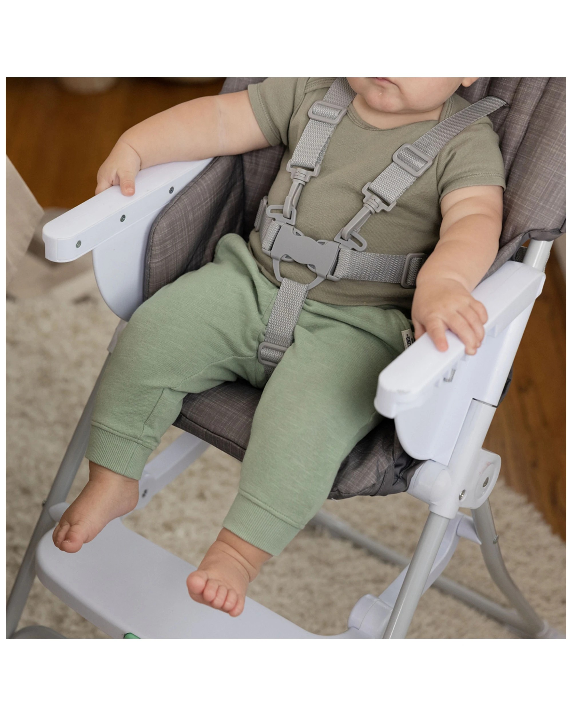 6 Ingenuity Sun Valley Compact Folding Baby High Chair 6 Months To 3 Years - Grey, 6 of 6