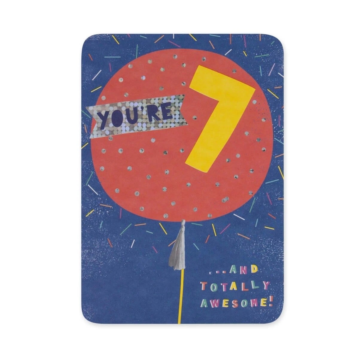 3 Hallmark 7th Birthday Card - Colourful Balloon, 3 of 3