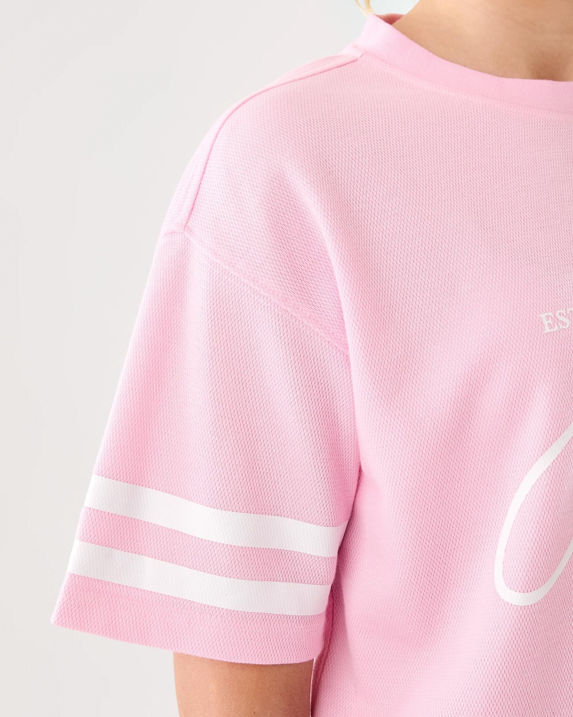 6 Champion Kids Mesh T-shirt Rose Pink, 6 of 8