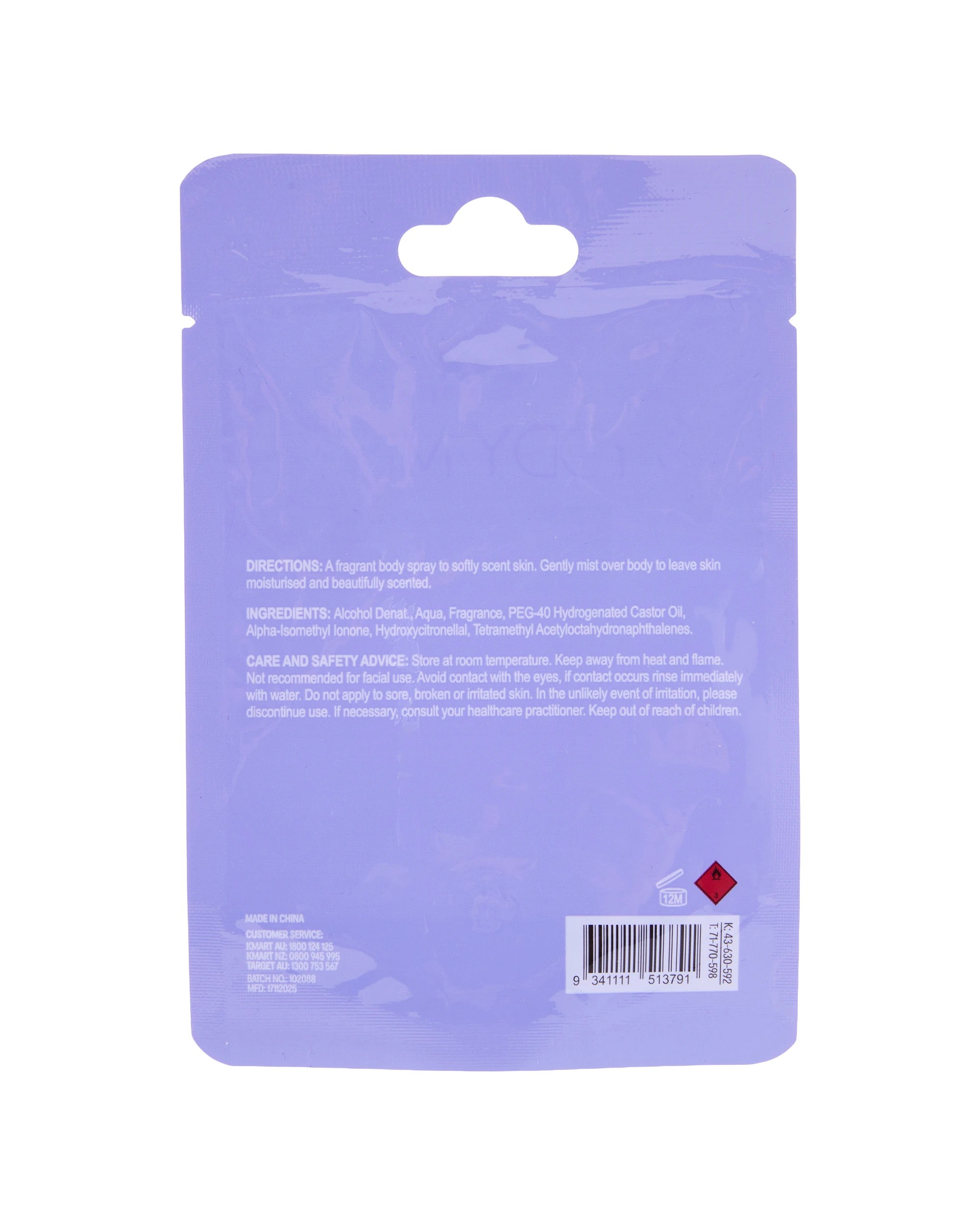 6 OXX Fragrance Violet Haze Summer Solstice Body Mist 20ml - Bergamot, Vanilla and Sandalwood, 6 of 6