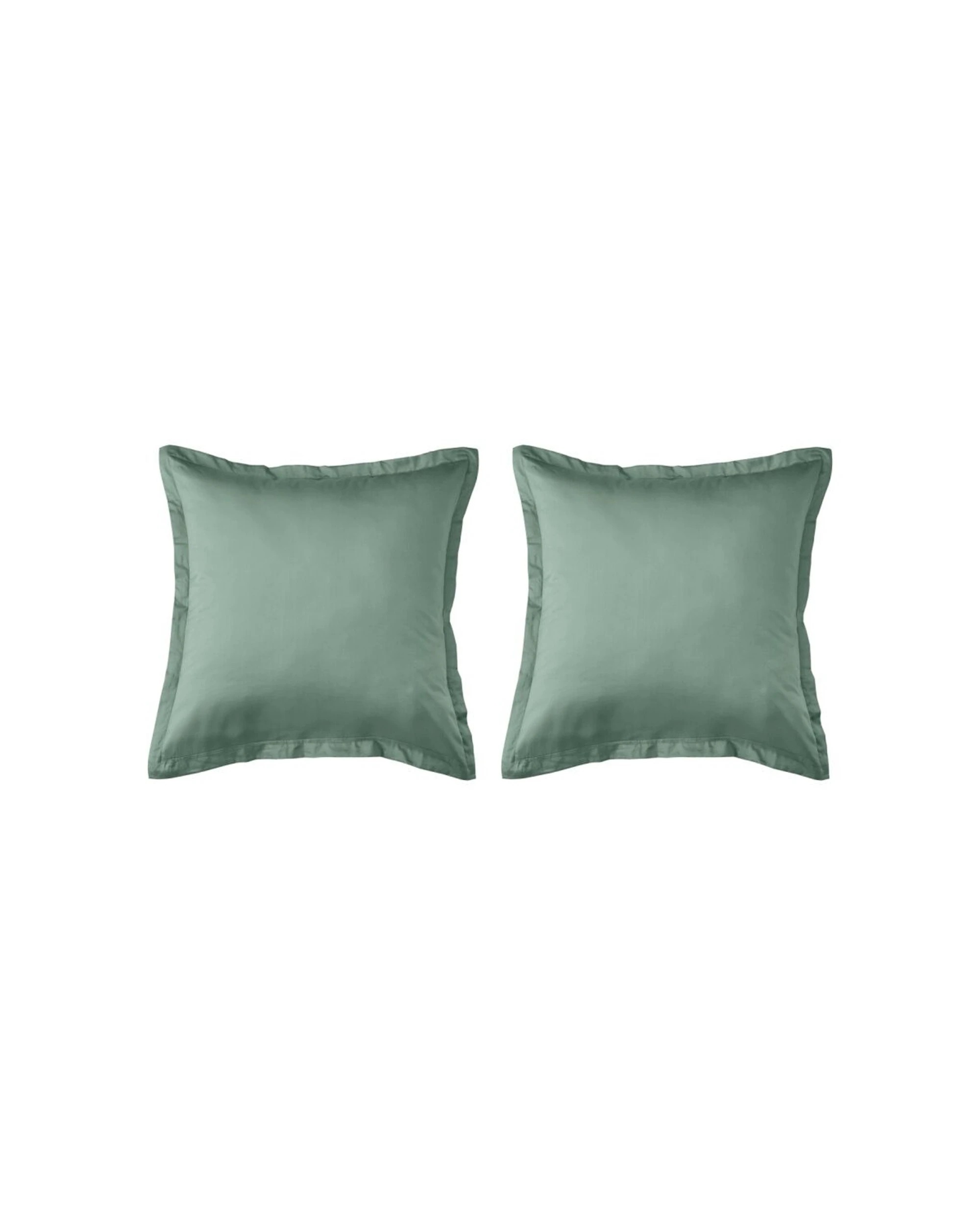 1 Grosvenor House Egyptian Cotton Tailored European Pillowcase Slate 2PK 500TC - Green, 1 of 5