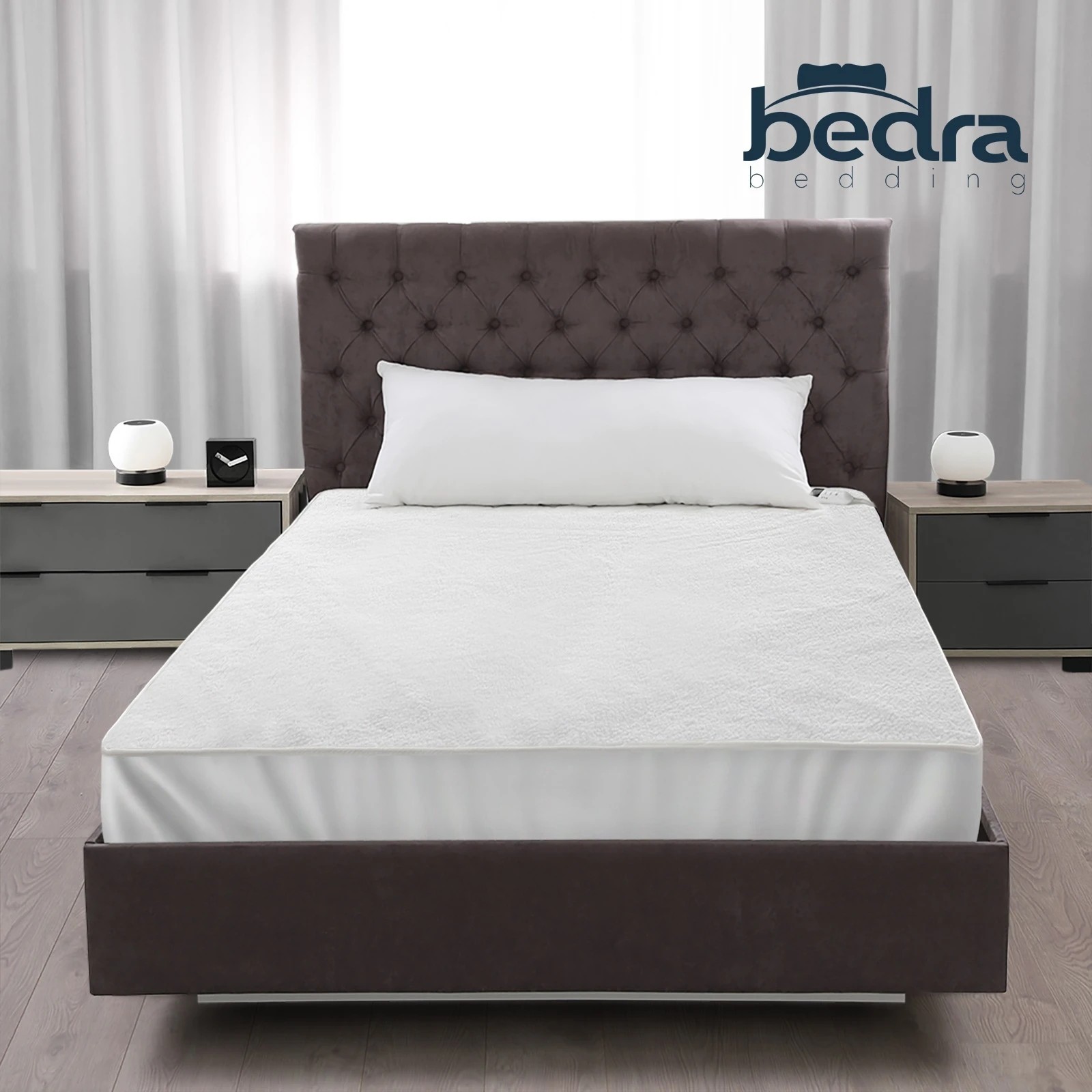 9 Bedra Bedding  Electric Blanket Fully Fitted Fleece Heated Winter Underlay Single - Single Bed - White, 9 of 10