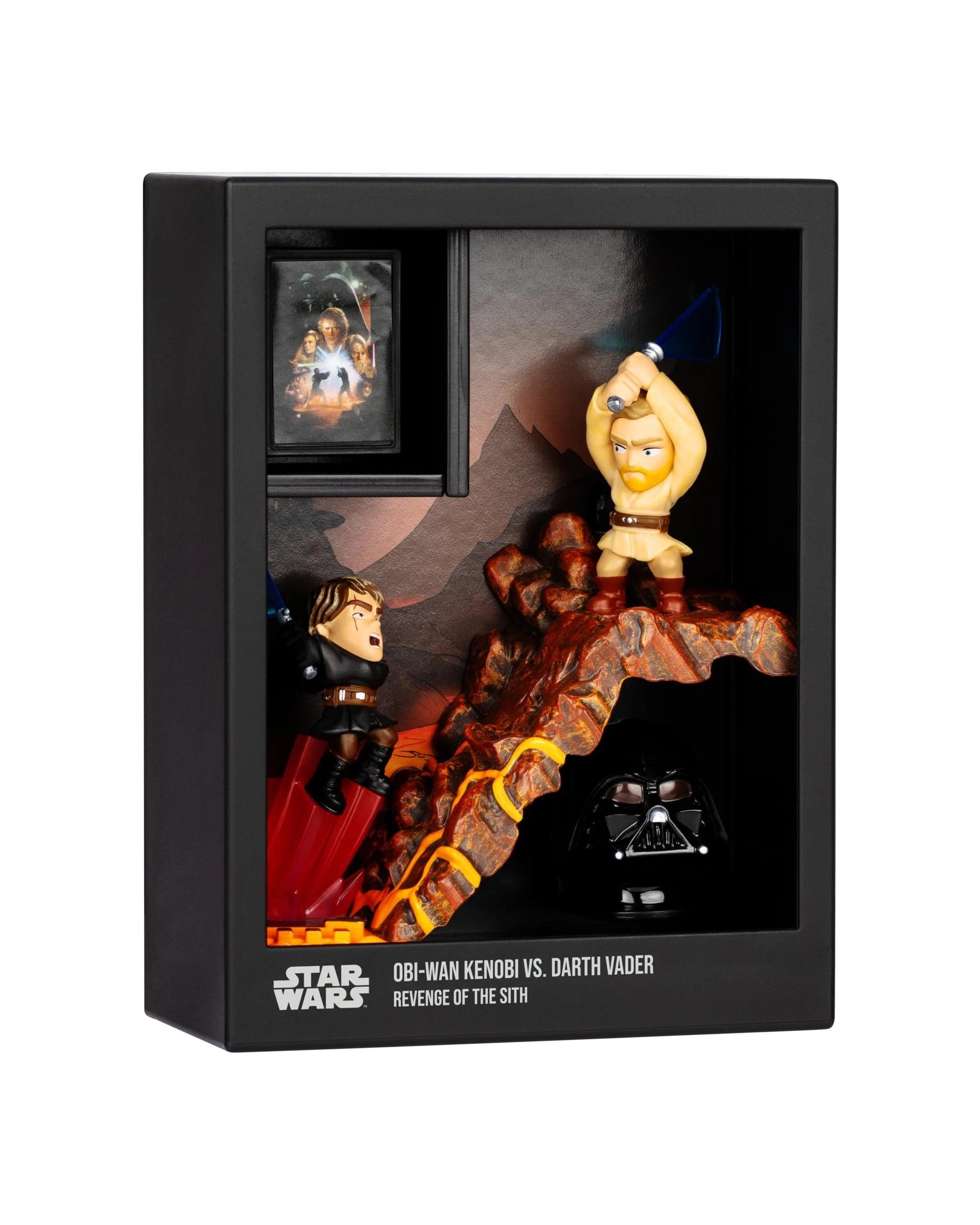 3 Fandrop Star Wars SW01 Obi-Wan Kenobi vs Darth Vader 2 Figure Diorama, 3 of 7