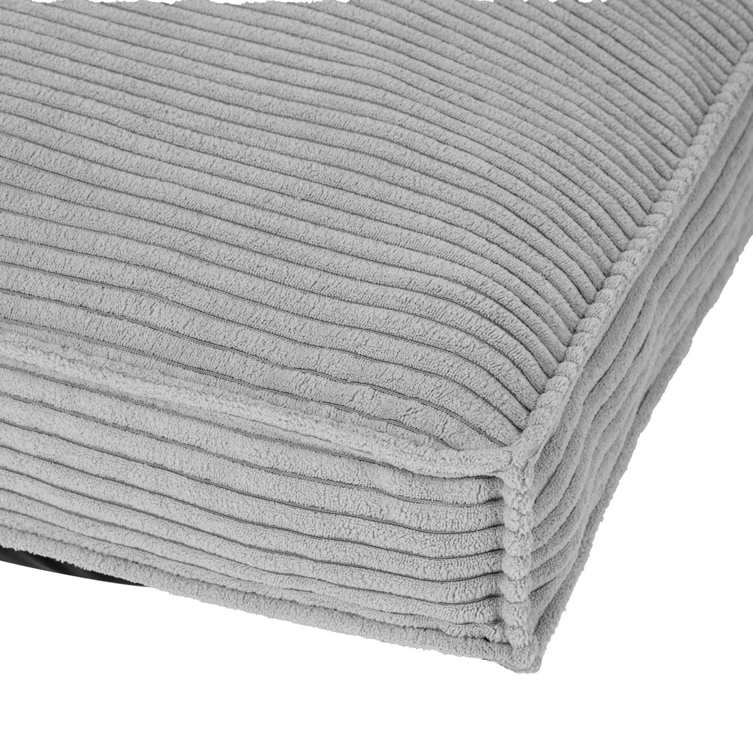 3 Pet Bed Rectangle Corduroy - Extra Large, Light Grey, 3 of 7